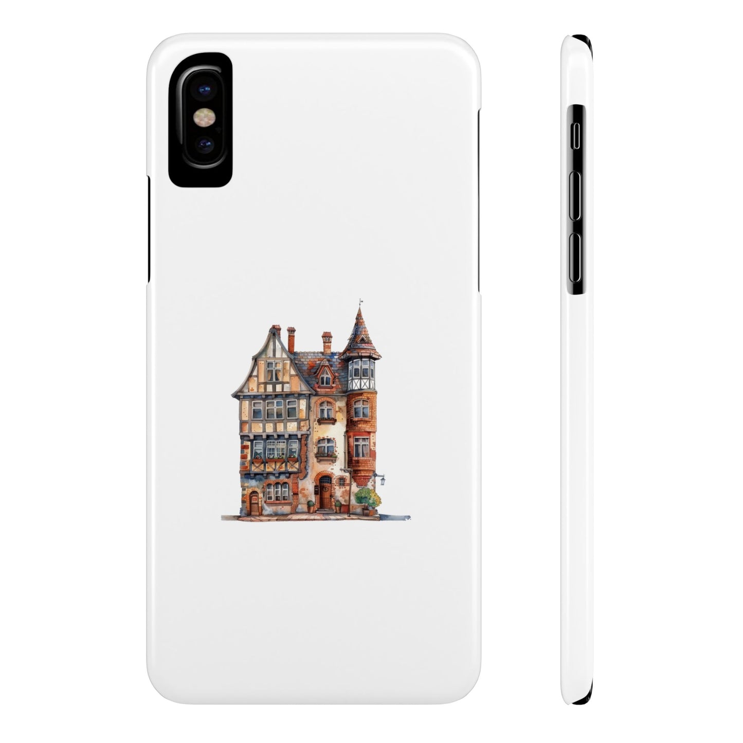 Charming House Design Slim Phone Cases - Perfect for Home Decor Lovers, Gifts, Phone Accessories, Unique, Personalized