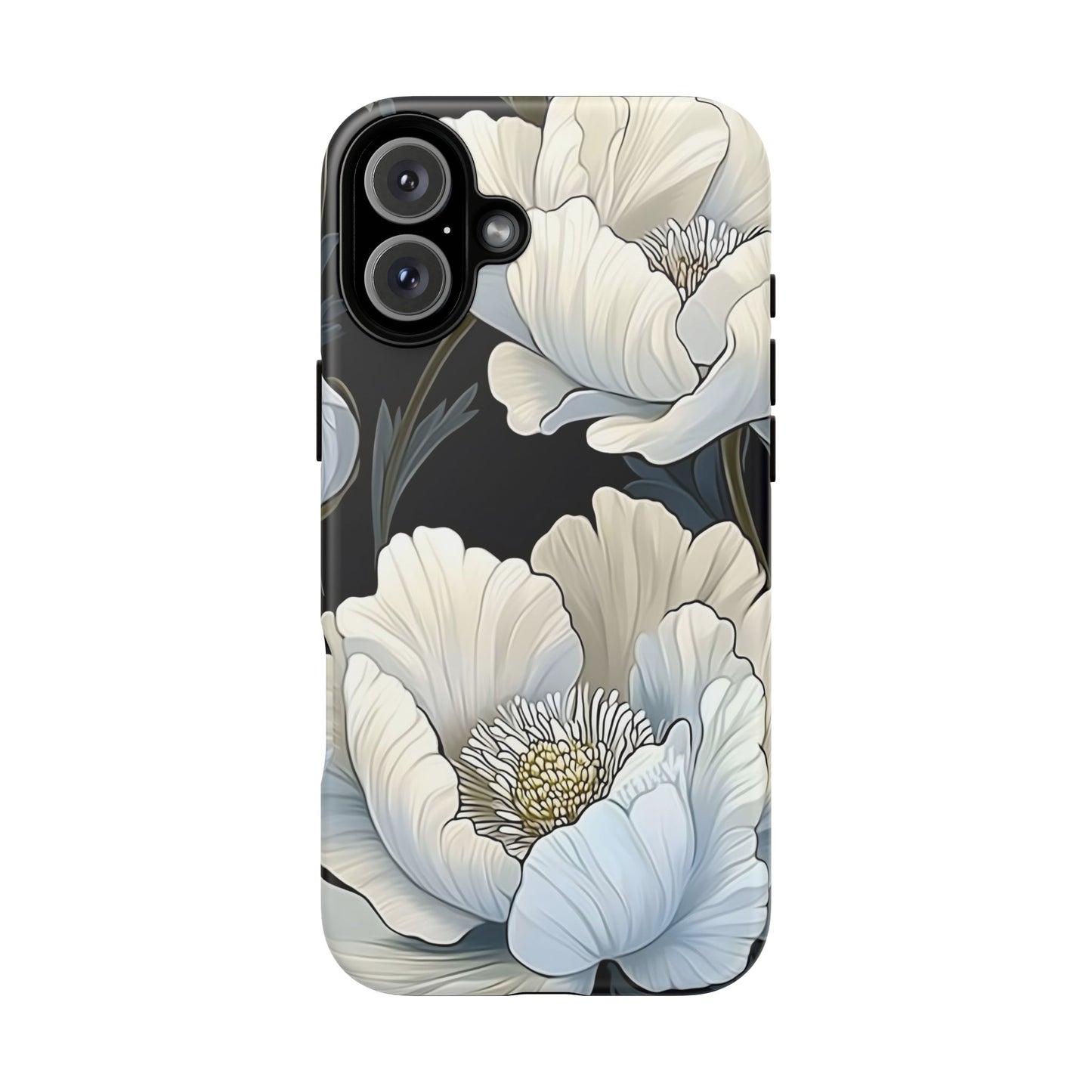 Floral Phone Case, Tough Cases for Women, Stylish Phone Cover, Floral Design Phone Protector, Nature Inspired Tech Accessories