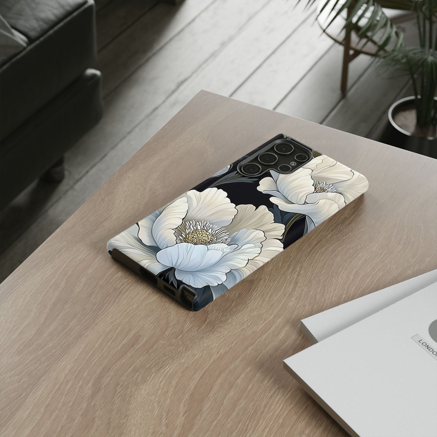 Floral Phone Case, Tough Cases for Women, Stylish Phone Cover, Floral Design Phone Protector, Nature Inspired Tech Accessories