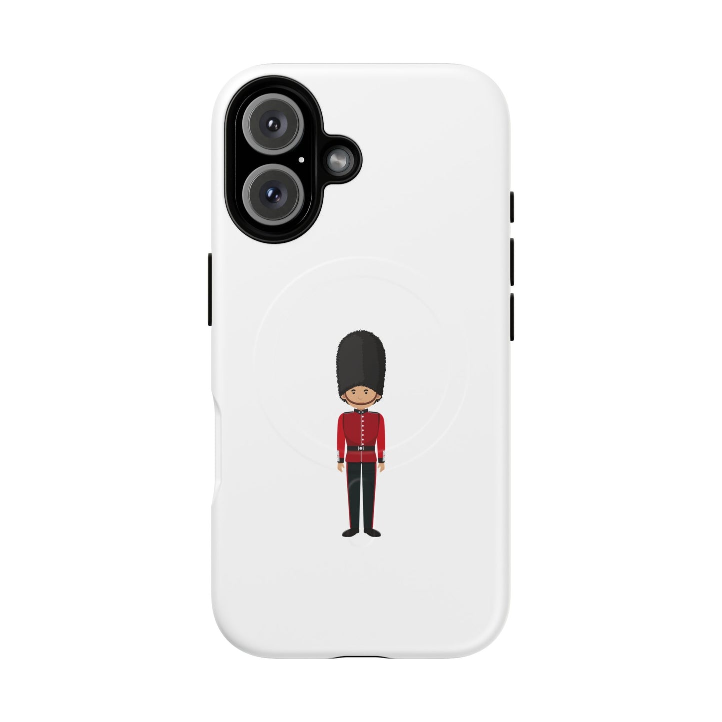 Guard Themed Magnetic Phone Case, Cute Soldier Design, Gift for Kids, Unique Gadget Accessory, Fun Phone Cover