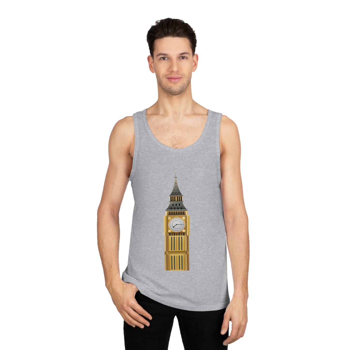 Unisex Softstyle™ Tank Top - British Iconic Big Ben Tower
