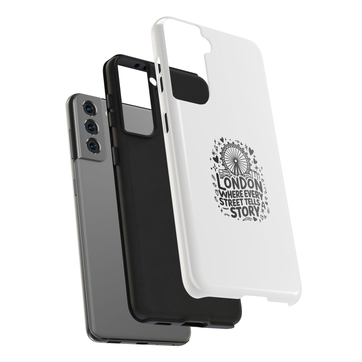 Tough Phone Case - London Street Story Design