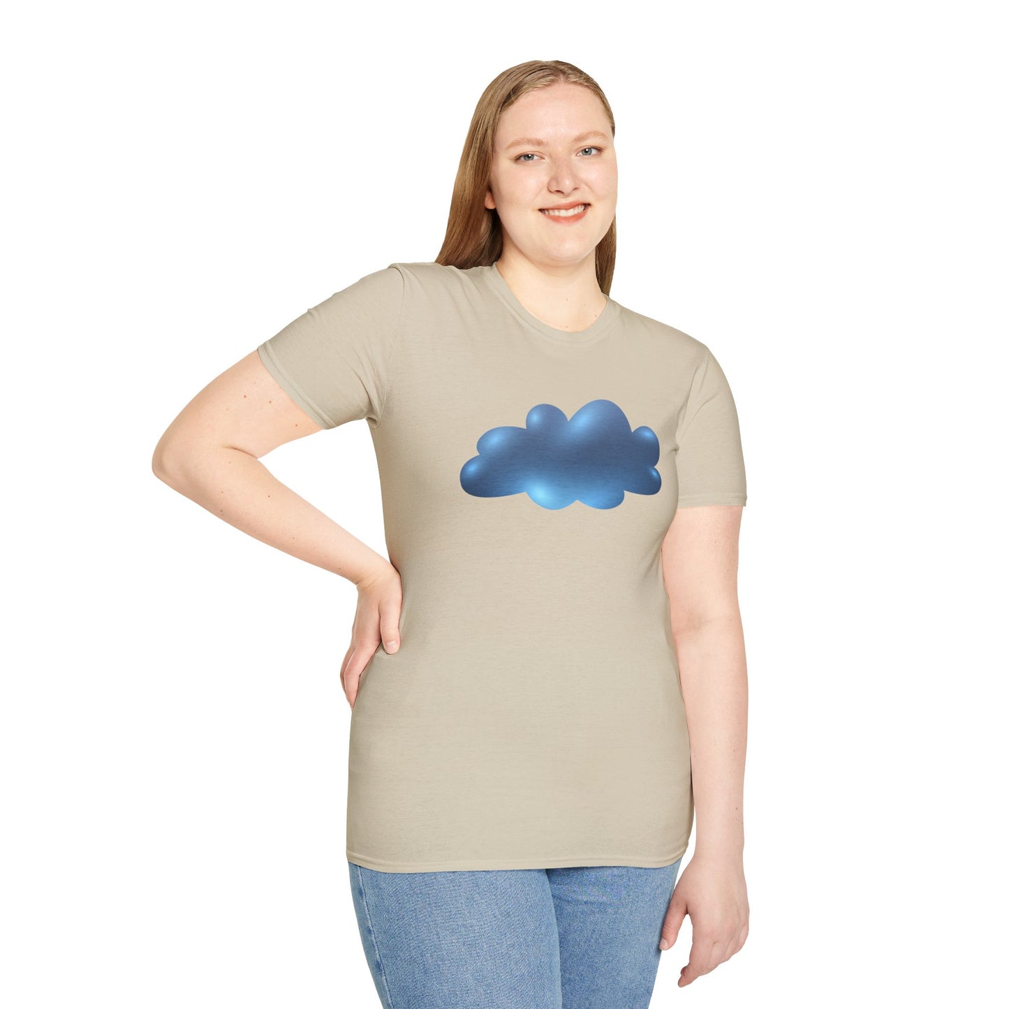 Unisex Softstyle T-Shirt - Serene Cloudscape - Dreamy Cloud