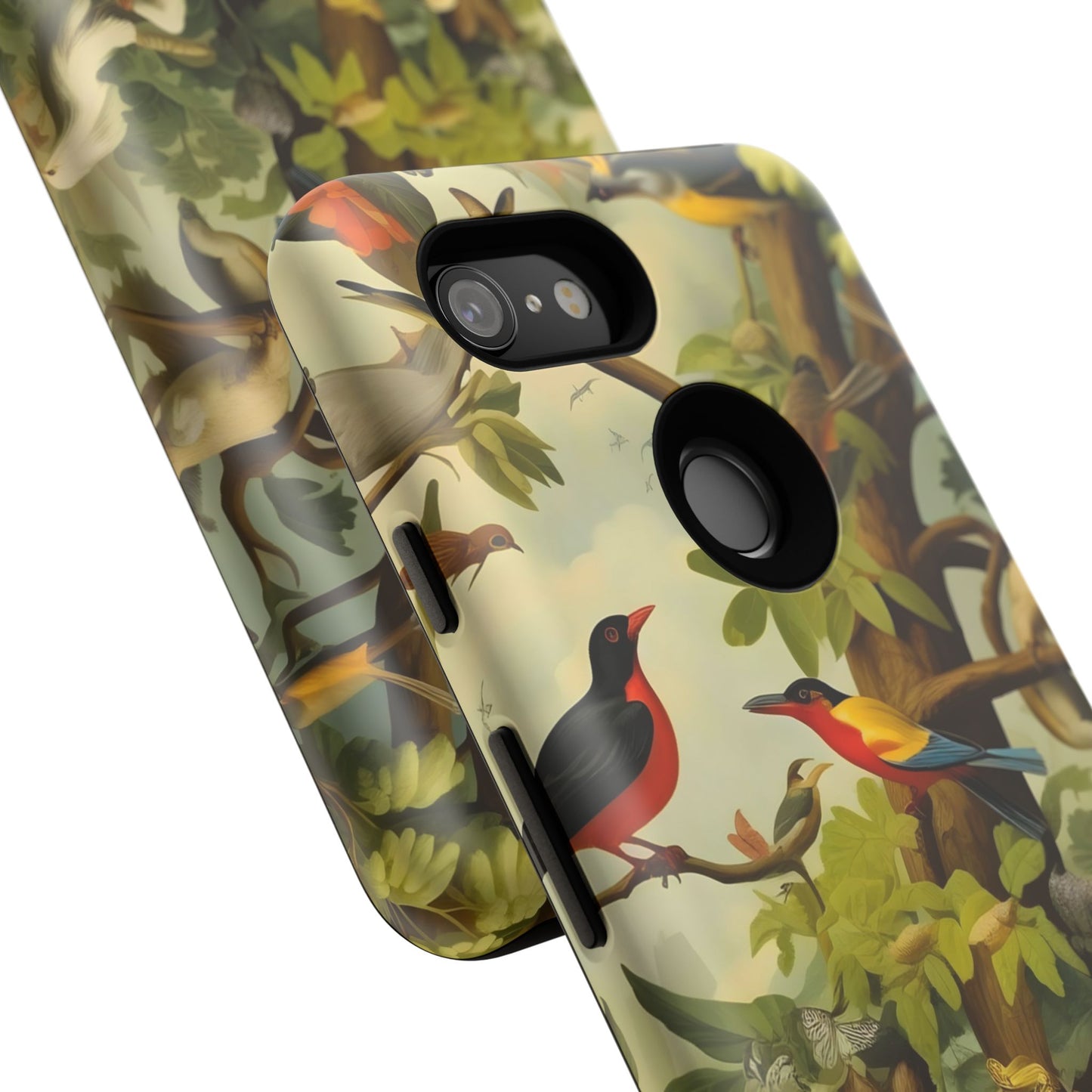 Nature-Inspired Phone Case, Tropical Bird Phone Case, Floral iPhone Case, Unique Phone Cover, Gift for Bird Lovers, Eco-Friendly Phone Case