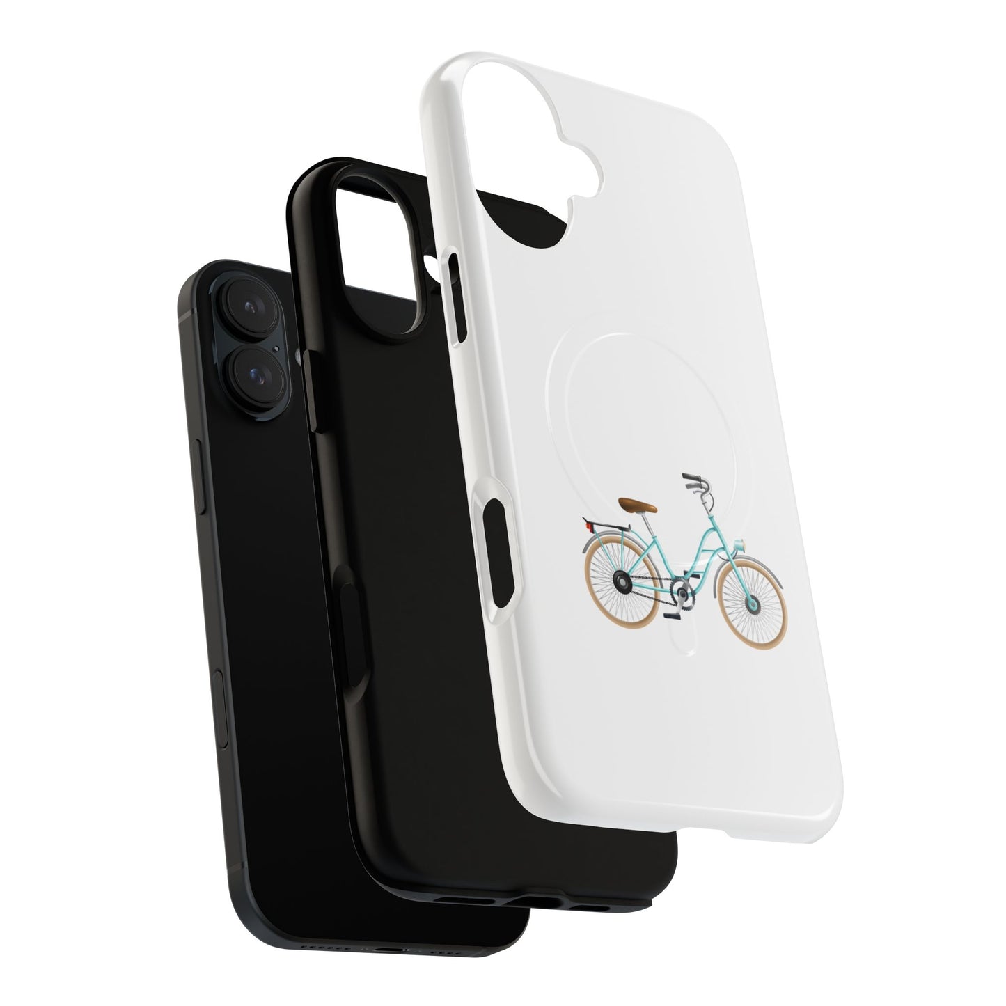 Tough Magnetic Phone Cases, Stylish Bicycle Design, Durable Protection, Perfect Gift for Cyclists, Trendy Tech Accessory
