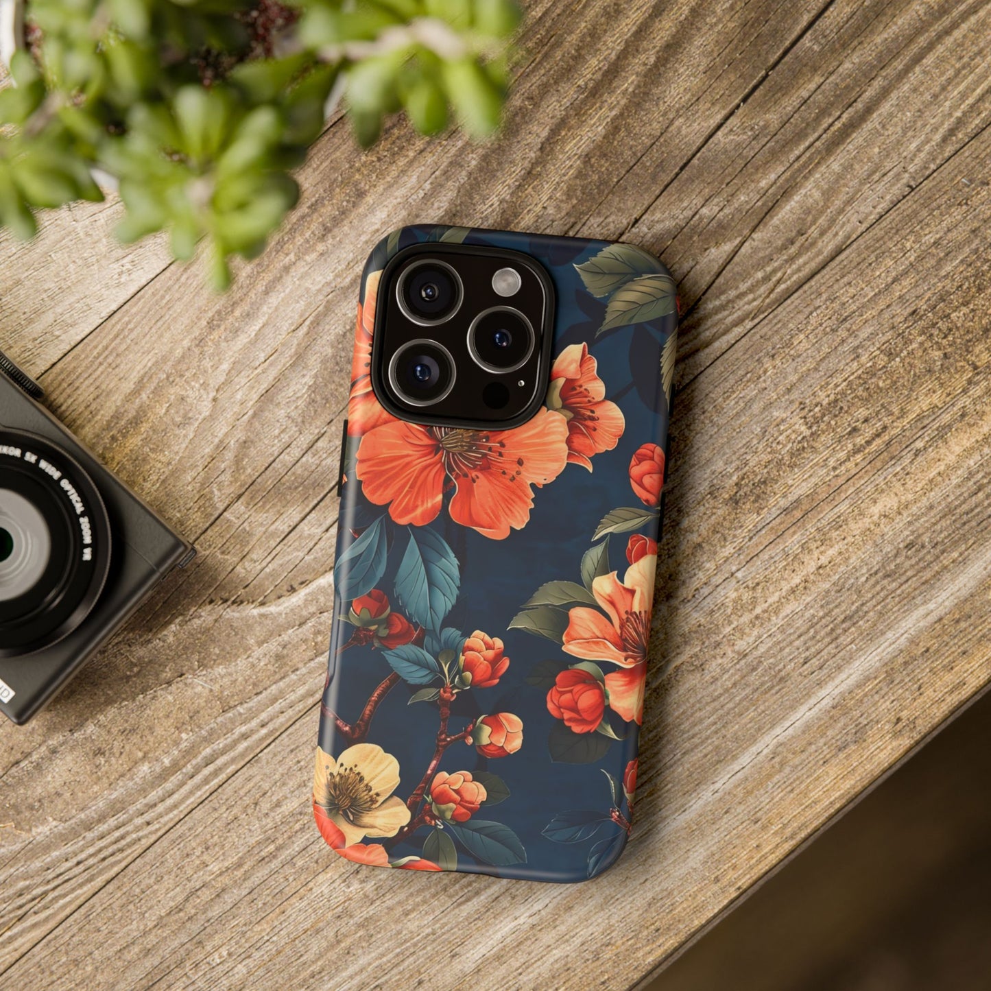 Floral iPhone Case, Tough Cases, Flower Phone Protector, Floral Design, Spring Gift, Phone Cover