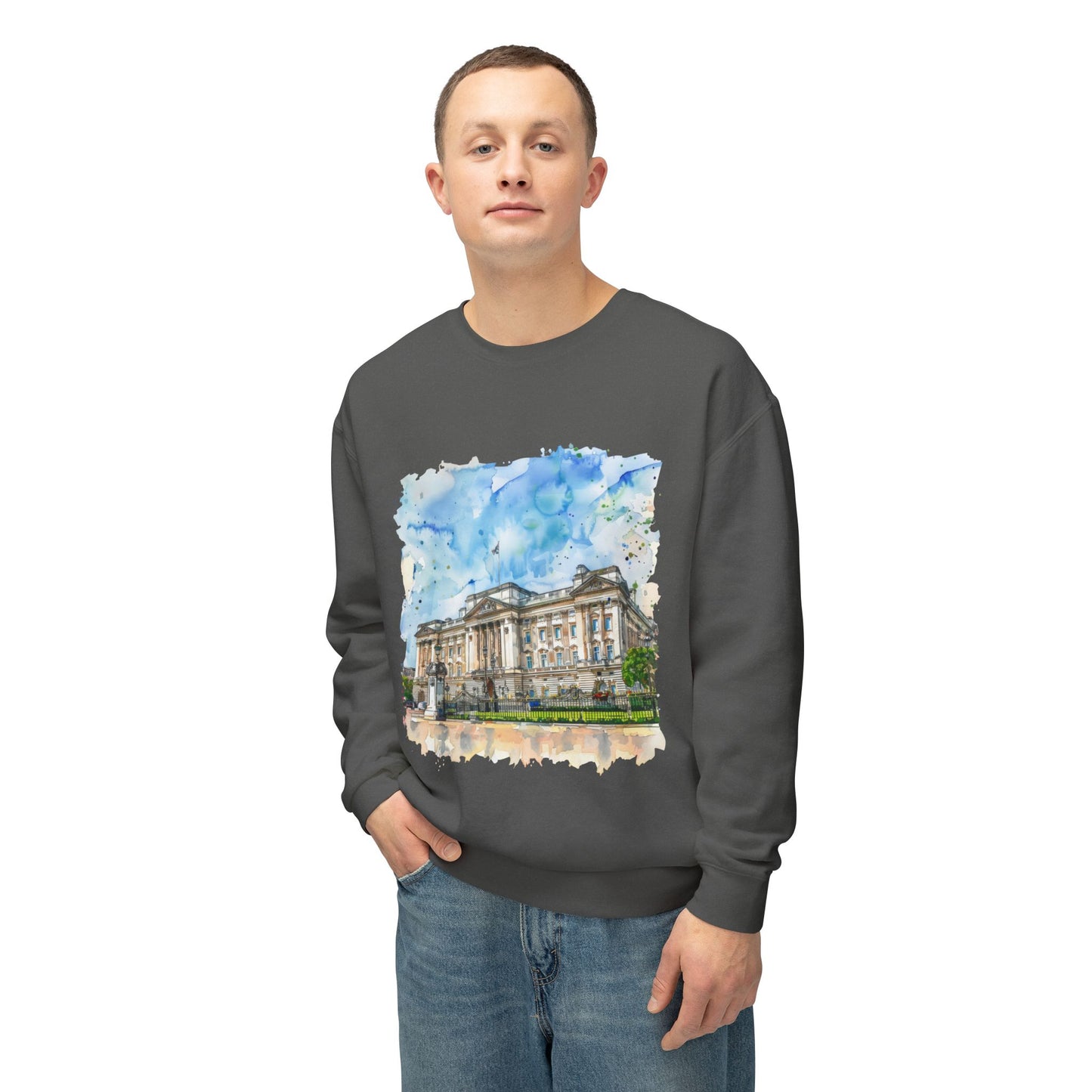 Unisex Lightweight Crewneck Sweatshirt - British Nature Scenic Landscapes and Natural Beauty