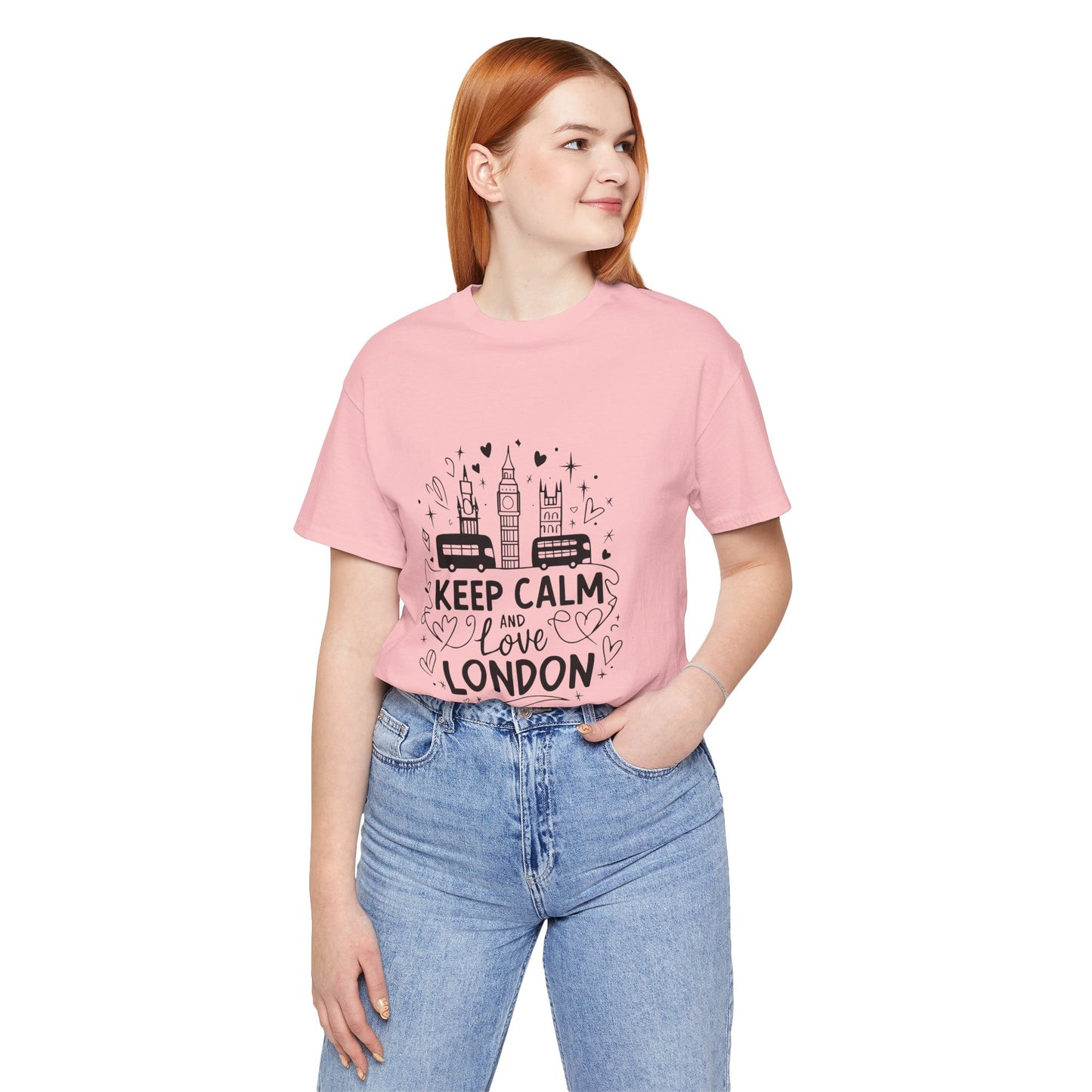 Unisex Jersey Short Sleeve Tee - Keep Calm and love London