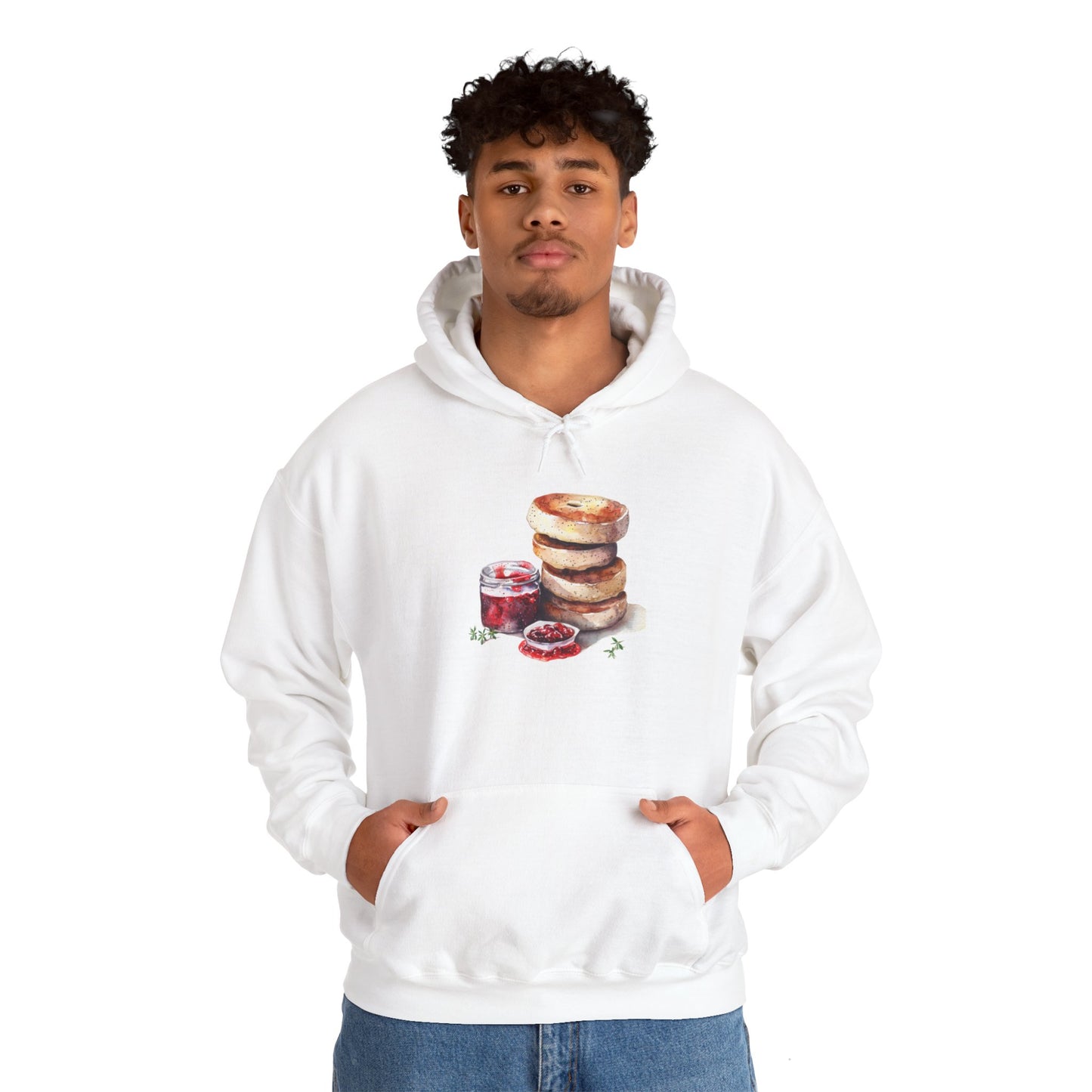 Unisex Heavy Blend™ Hooded Sweatshirt - Elegant British Royal Breakfast