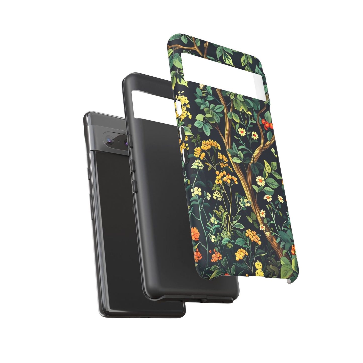 Floral iPhone Case, Nature Inspired Tough Case, Botanical Phone Cover, Eco-Friendly Gift, Unique Floral Design
