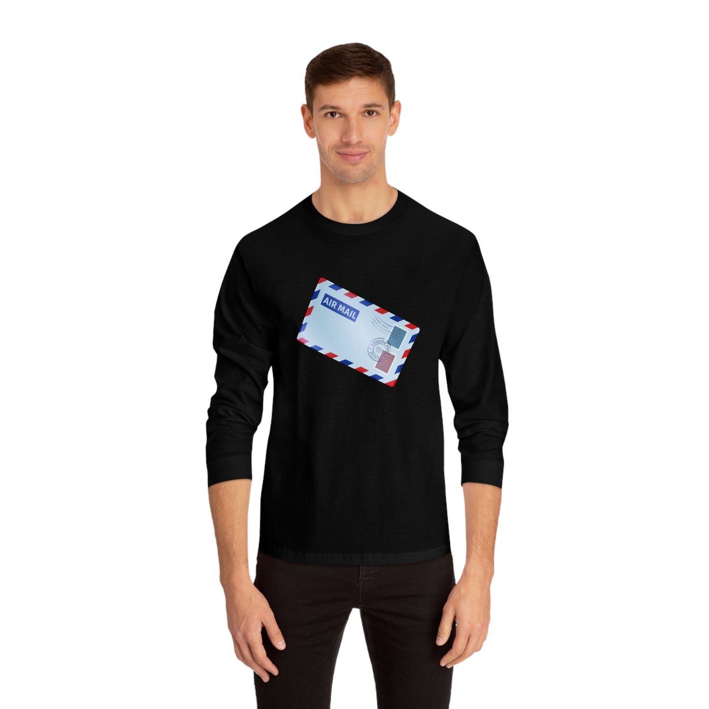 Unisex Classic Long Sleeve T-Shirt - Vintage British Air Mail - Classic Postal