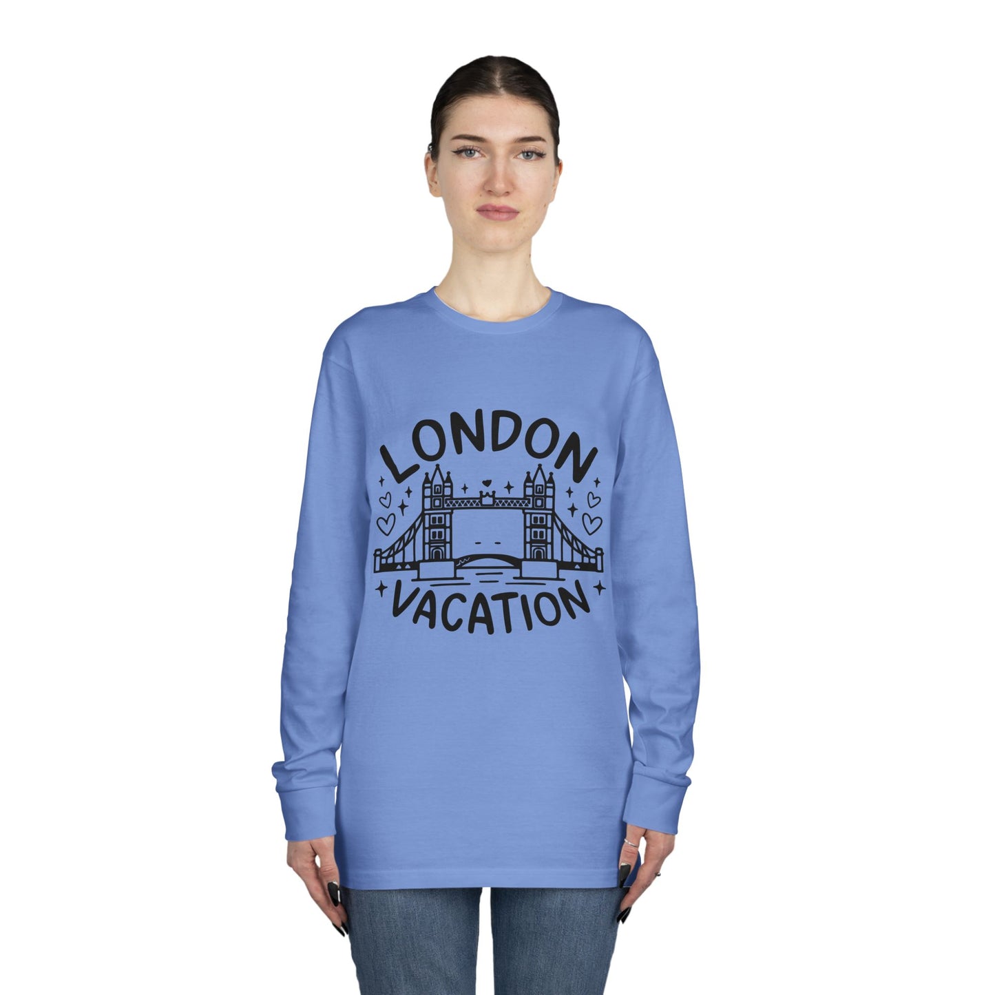 Long Sleeve Crewneck Tee - London Vacation