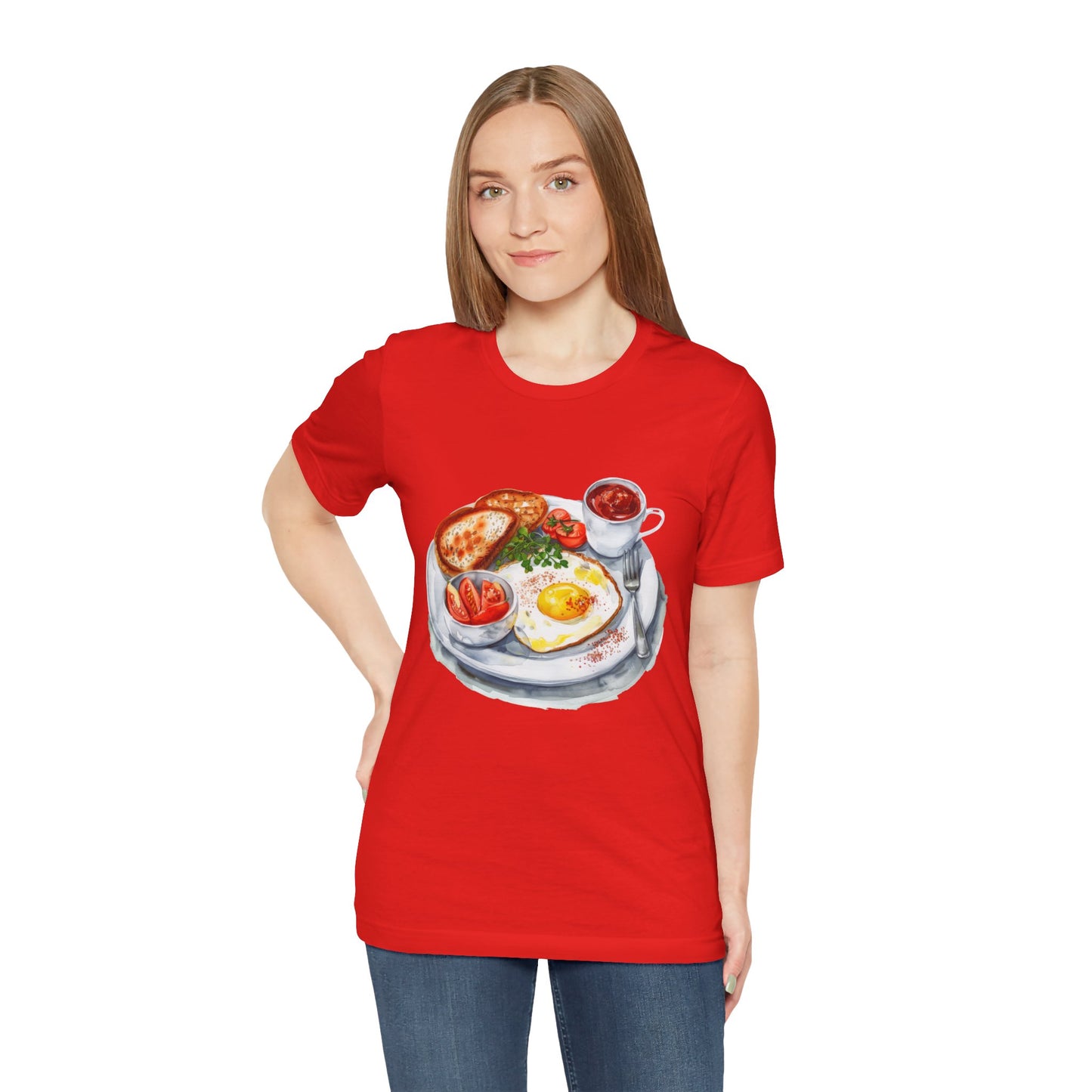 Unisex Jersey Short Sleeve Tee - From Pies to Puddings - Classic British Dishes