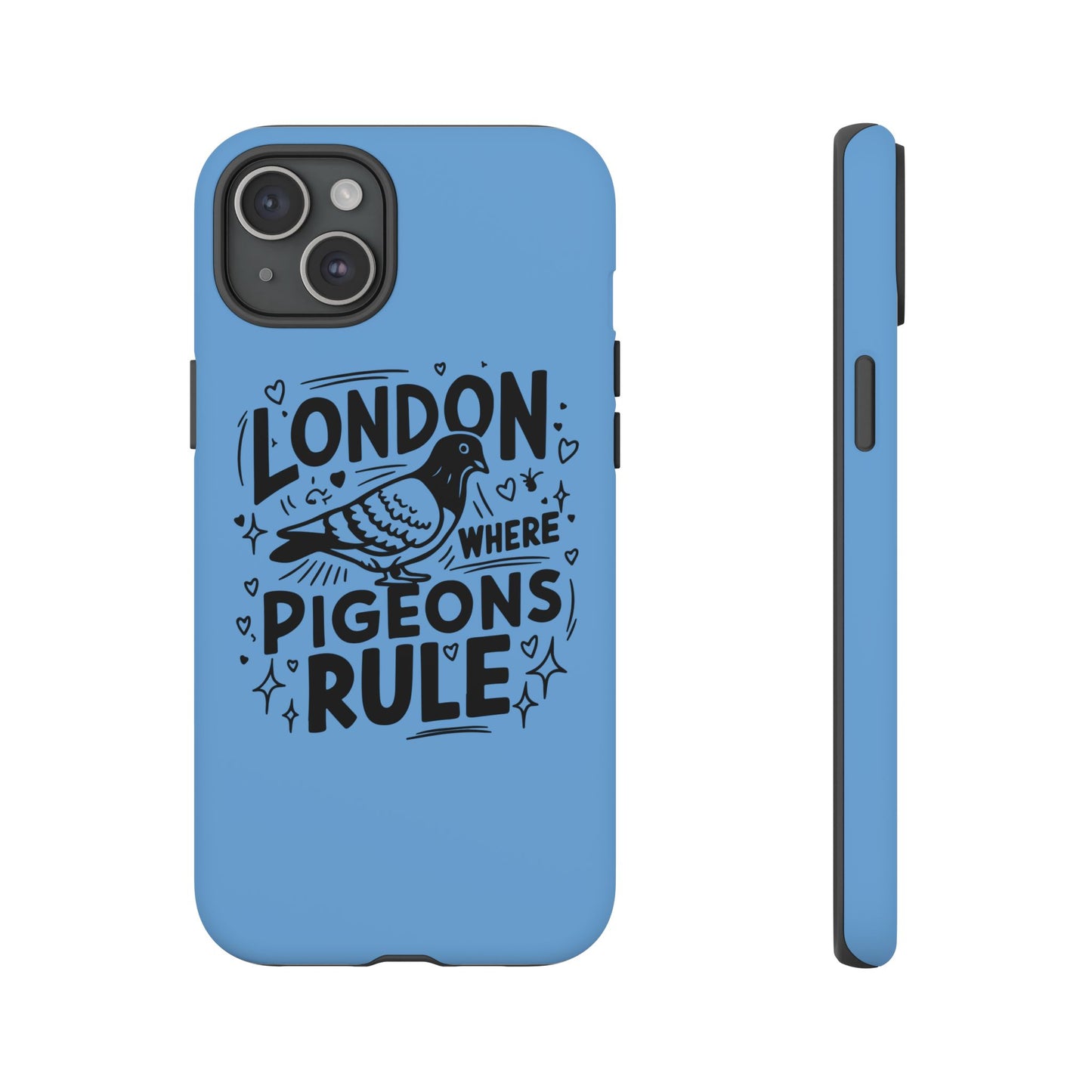 London Pigeon Phone Case, Urban Art Accessory, Tough Phone Cover, Gift for Bird Lovers, London Souvenir, Unique Cell Phone Case