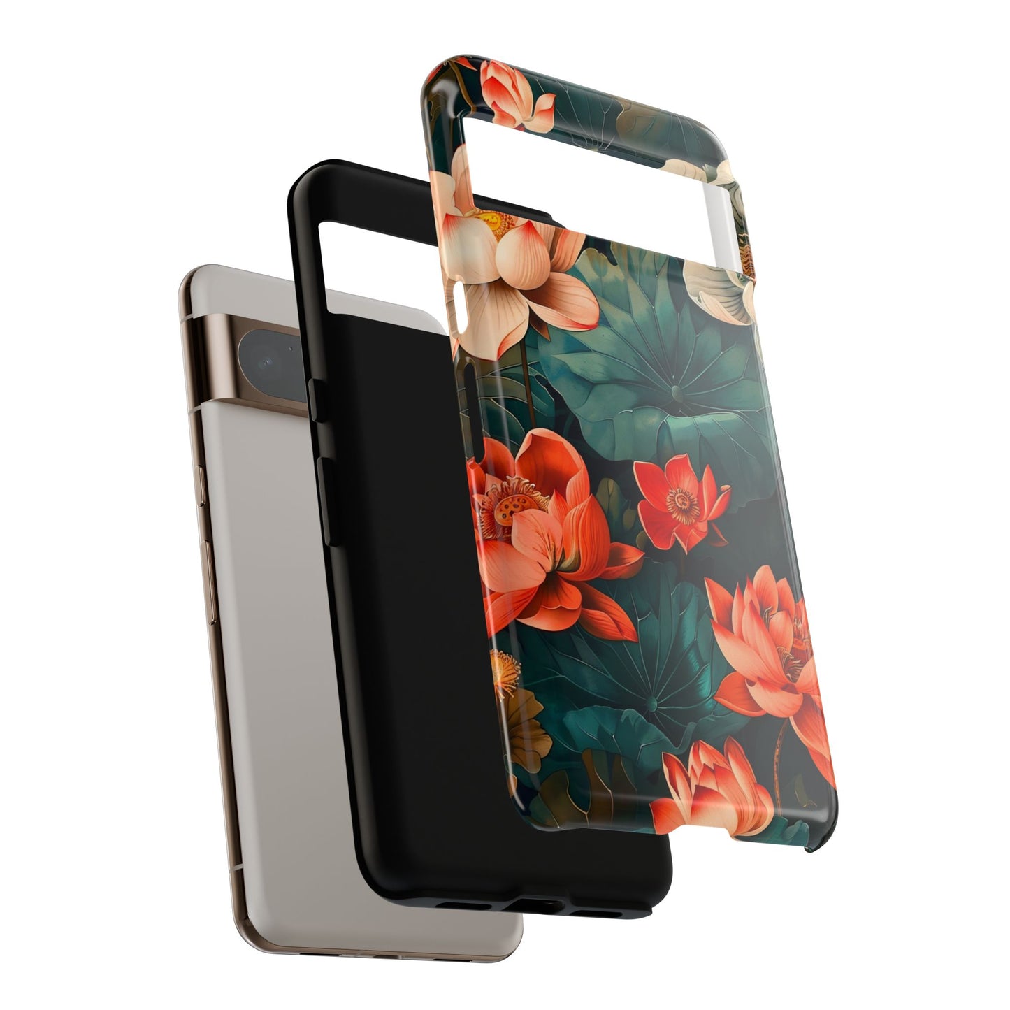 Flower Phone Case, Floral Phone Cover, Tough Case for Floral Lovers, Gift for Her, Stylish Tech Accessories