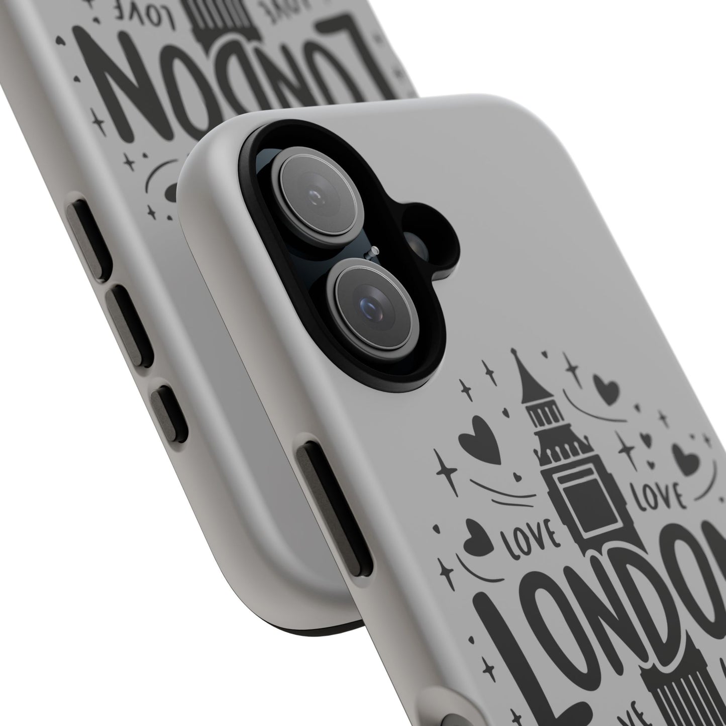 London Love Phone Case, Tough Cases, Stylish Phone Accessories, Unique Gift for Travelers, London Souvenir, Love Design