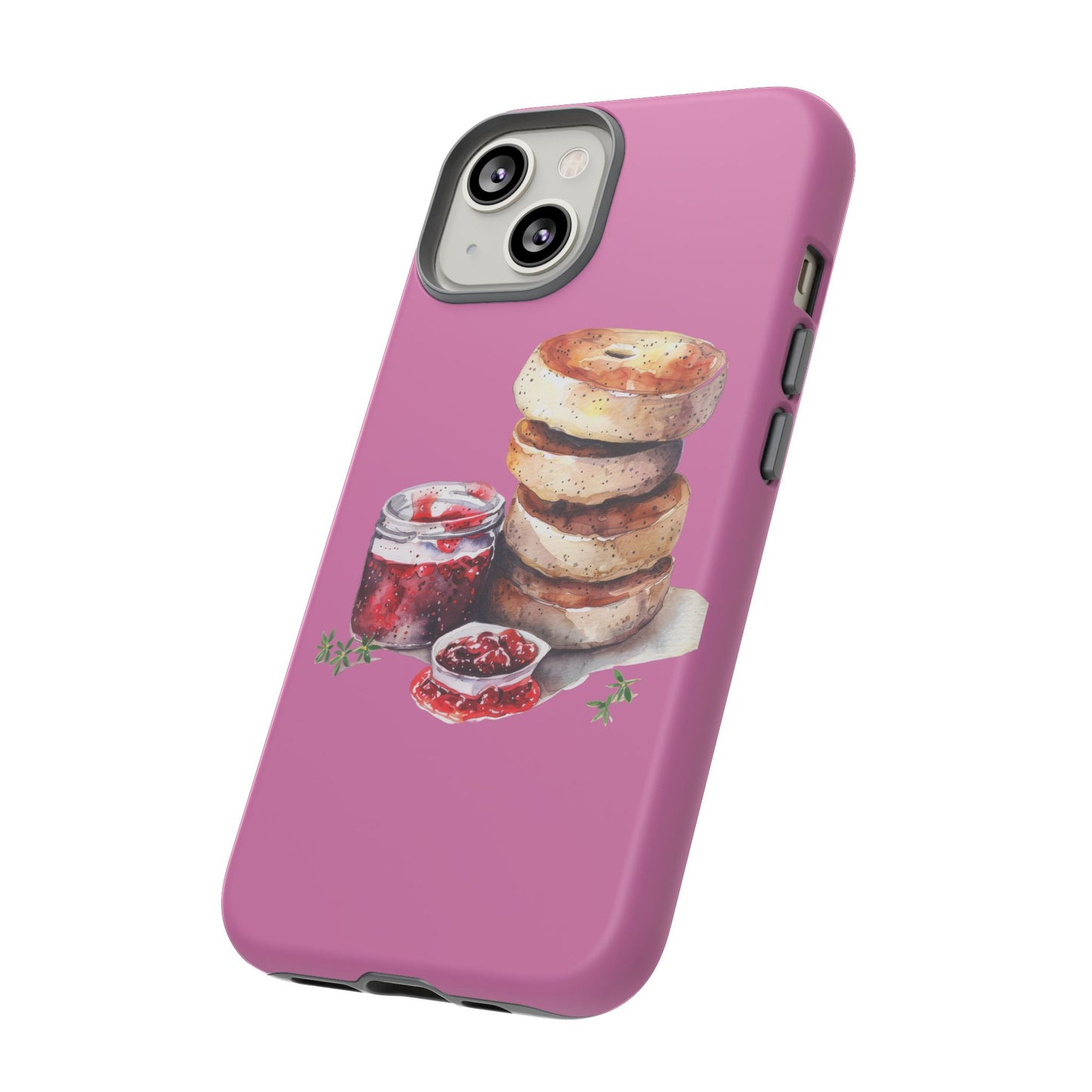 Cute Bagel Phone Case, Tough Cases for Food Lovers, Unique Gifts for Foodies, Phone Accessories for Breakfast Lovers, Fun and Stylish Cases