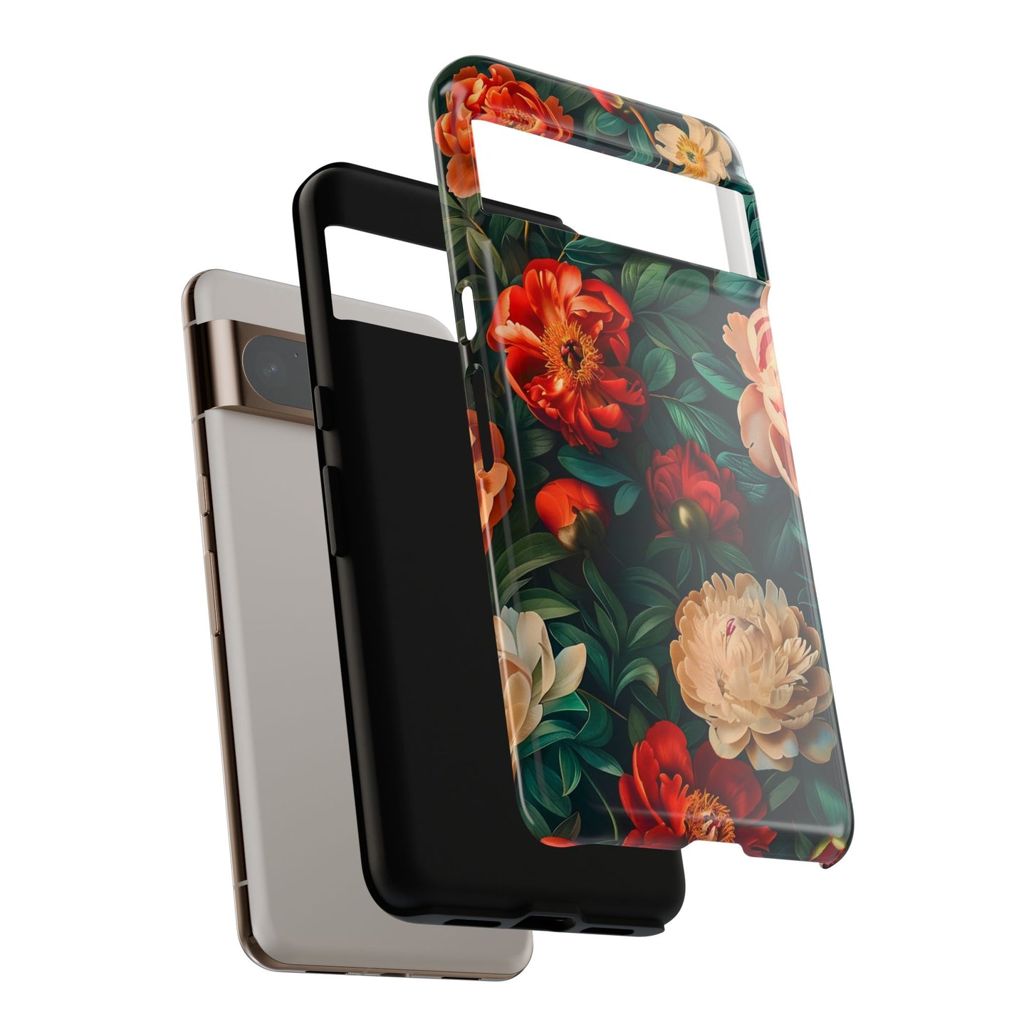 Floral Phone Case - Tough Cases, Vibrant Protection, Gift for Her, Cute Floral Design, Trendy Accessory, Perfect for Spring