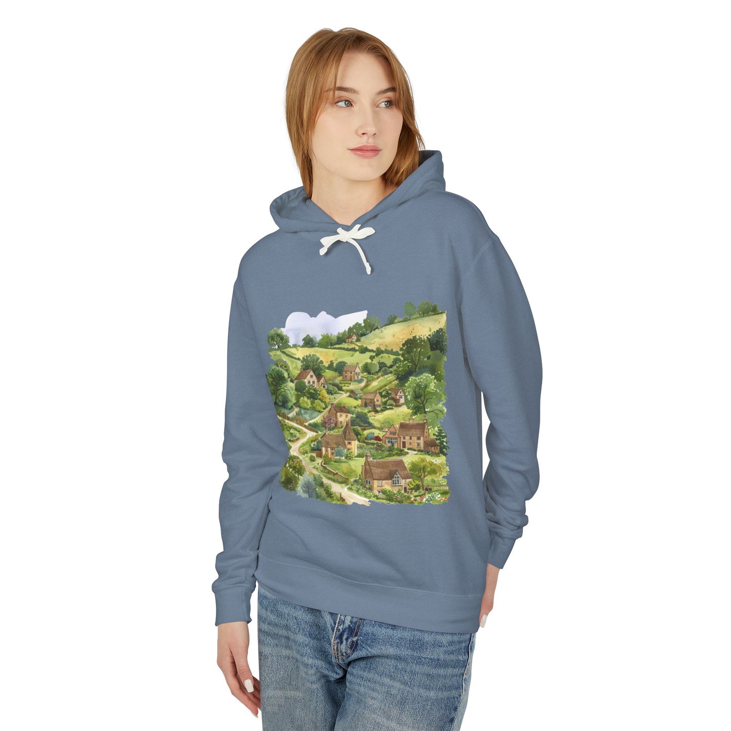 Unisex Lightweight Hooded Sweatshirt - England - Celebrating British Heritage and Culture