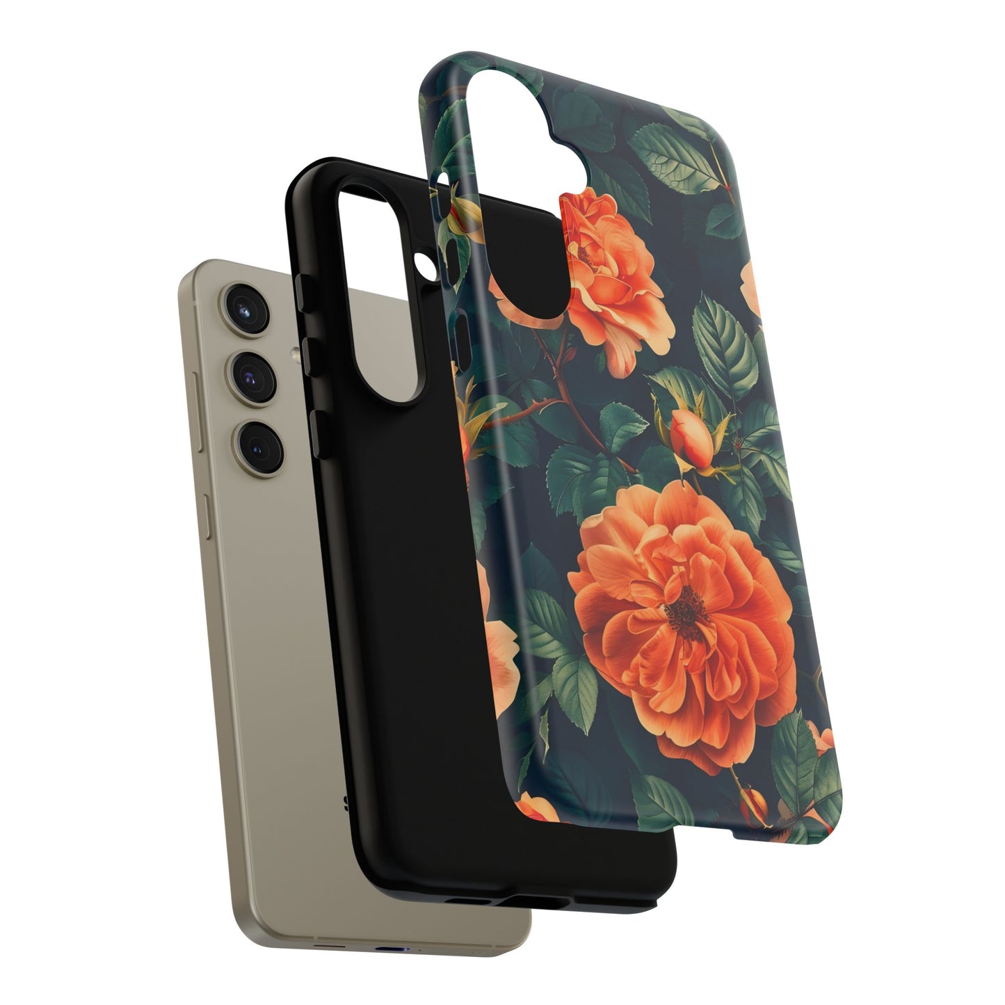 Floral Phone Case, Tough Cases for Nature Lovers, Botanical Design, Phone Protection, Gift for Her, Trending Floral Accessories