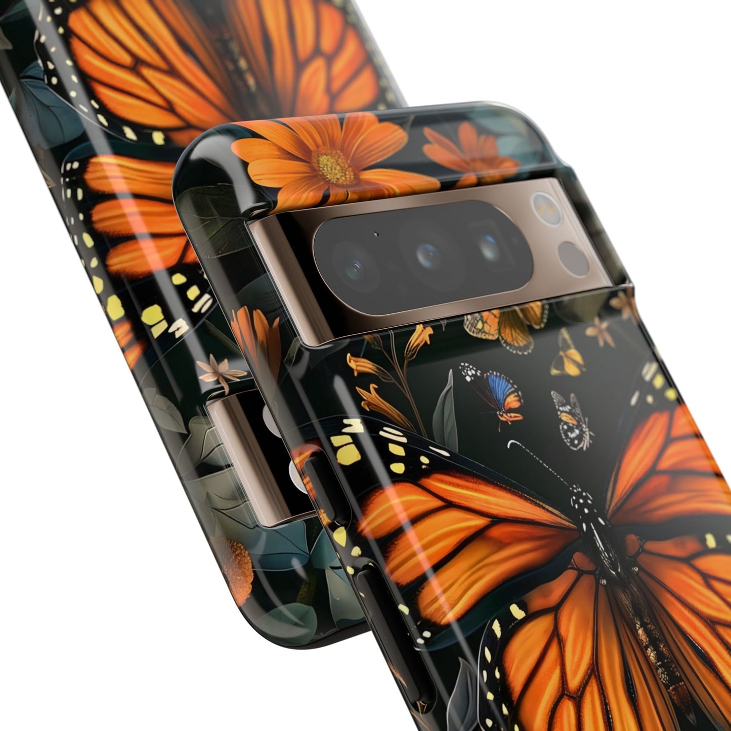 Monarch Butterfly Phone Case, Tough Cases, Nature Lover Gift, Floral Mobile Cover, Eco-Friendly Phone Accessory, Butterfly Design