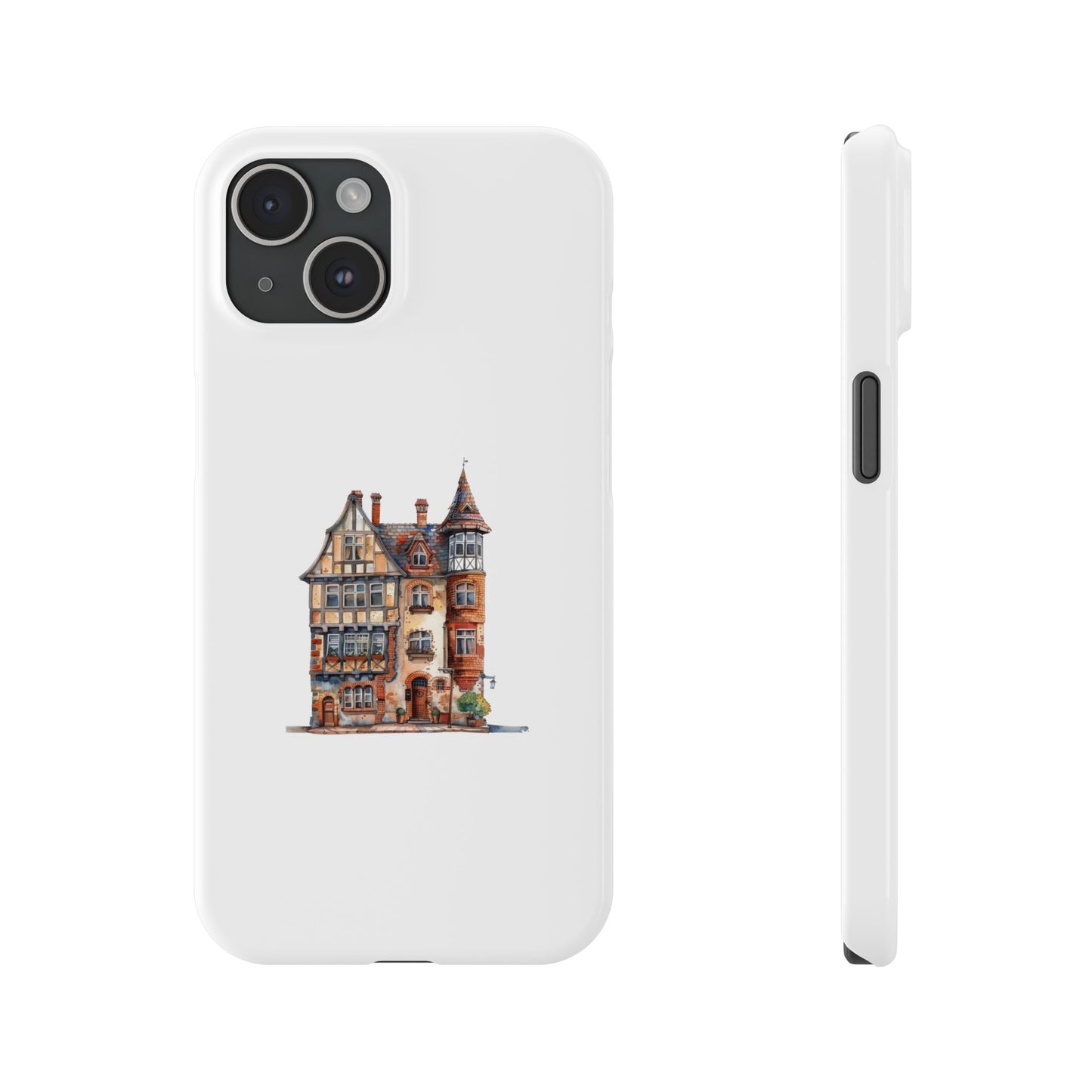Charming House Design Slim Phone Cases - Perfect for Home Decor Lovers, Gifts, Phone Accessories, Unique, Personalized