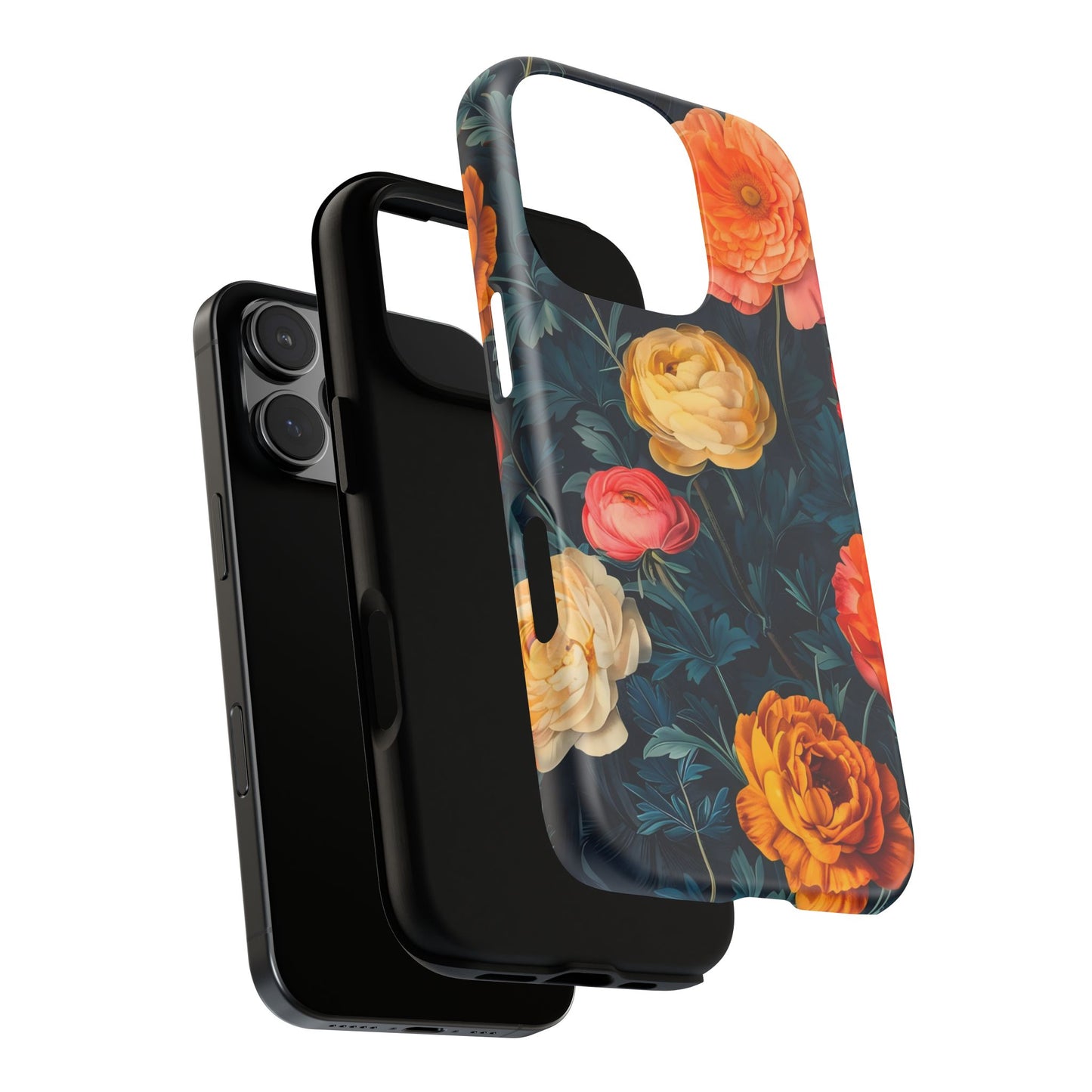 Floral Phone Case - Tough Cases, Stylish Protection, Gift for Flower Lovers, Customizable Cover, Floral Design Mobile Accessory