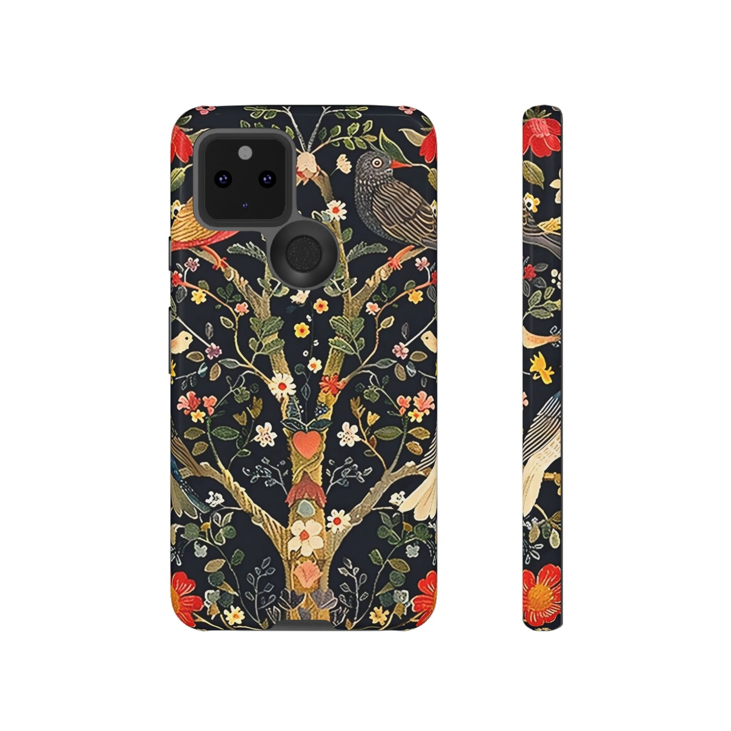 Floral Phone Case with Vibrant Tree Design, Tough Phone Cover, Unique Floral Pattern, Eco-Friendly Phone Accessories, Gift for Nature Lovers