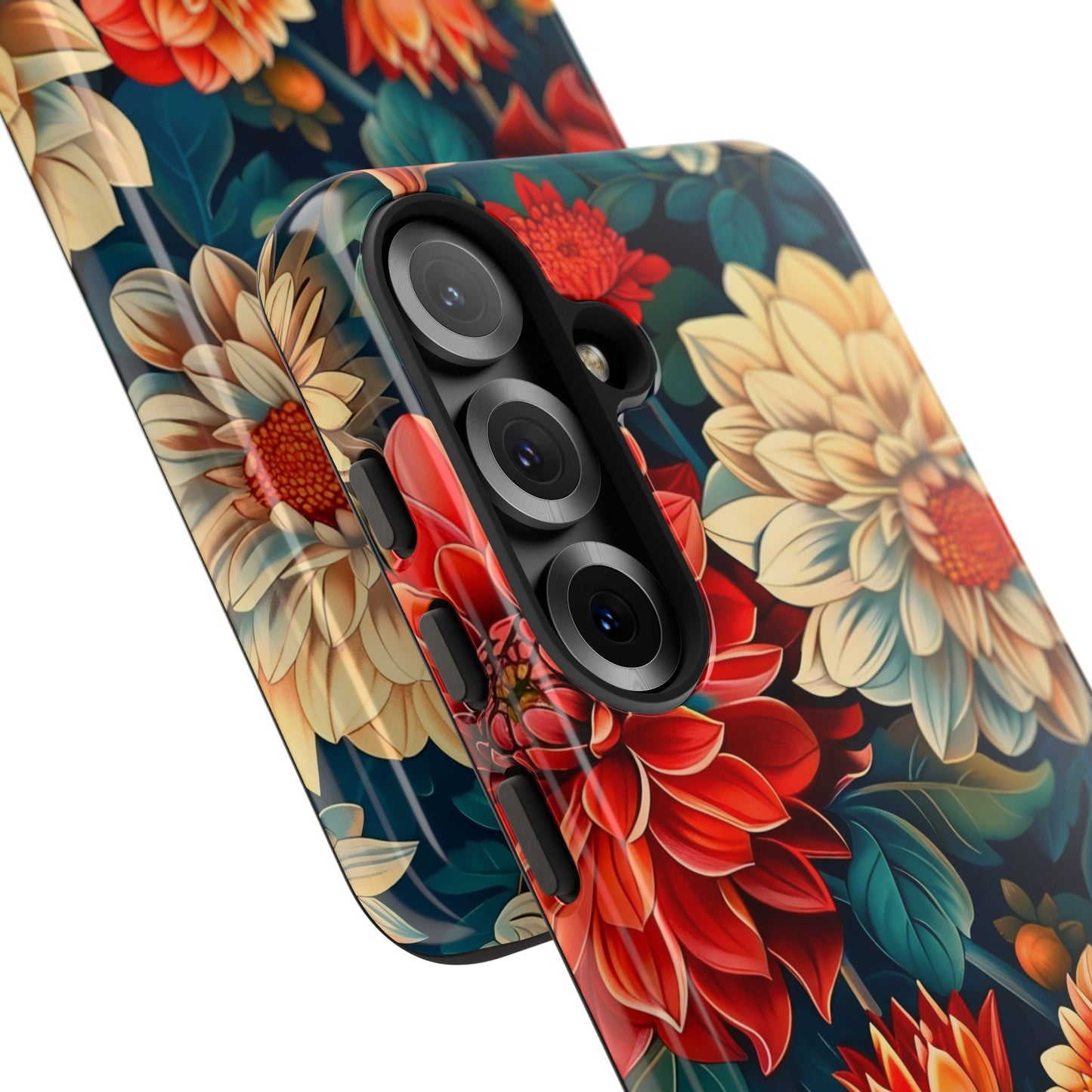 Floral Phone Case - Vibrant Tough Cases, Stylish Floral Cell Phone Cover, Gift for Her, Trendy Phone Accessory, Flower Design