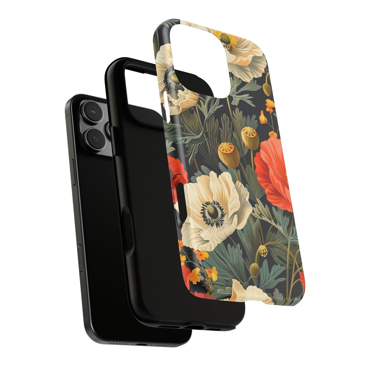 Floral Phone Case - Tough Cases with Vibrant Garden Design, Phone Accessory, Gift for Her, Spring Style, Nature Lover