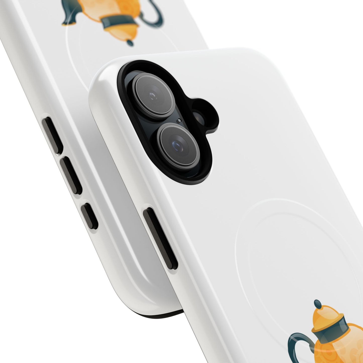 Chic Teapot Magnetic Phone Case, Tough Magnetic Cases, Phone Accessory, Gift for Tea Lovers, Unique Phone Case, Stylish Mobile Cover