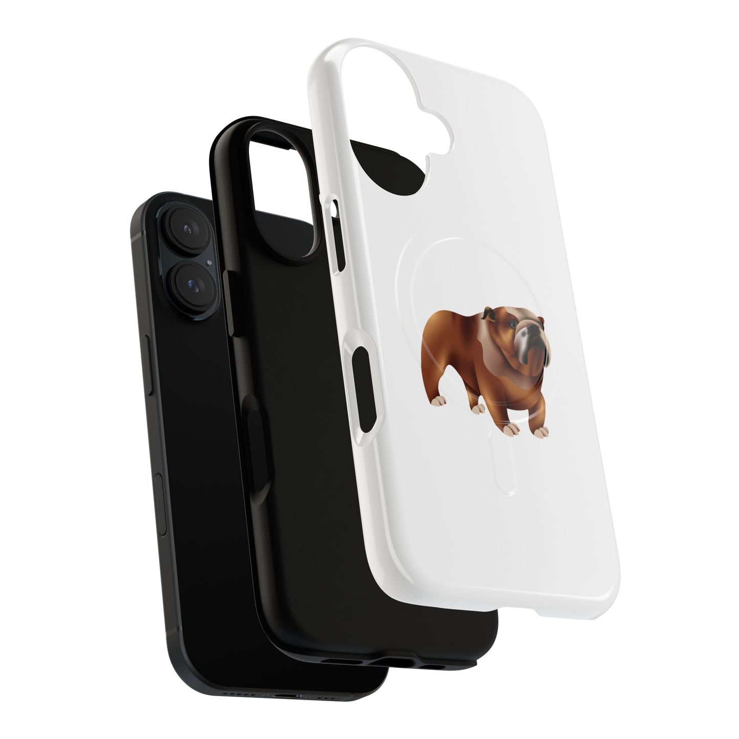 Custom Bulldog Tough Magnetic Case for iPhone, Pet Lover Gift, Durable Phone Protection, Unique Bulldog Design, Dog Owner Accessories