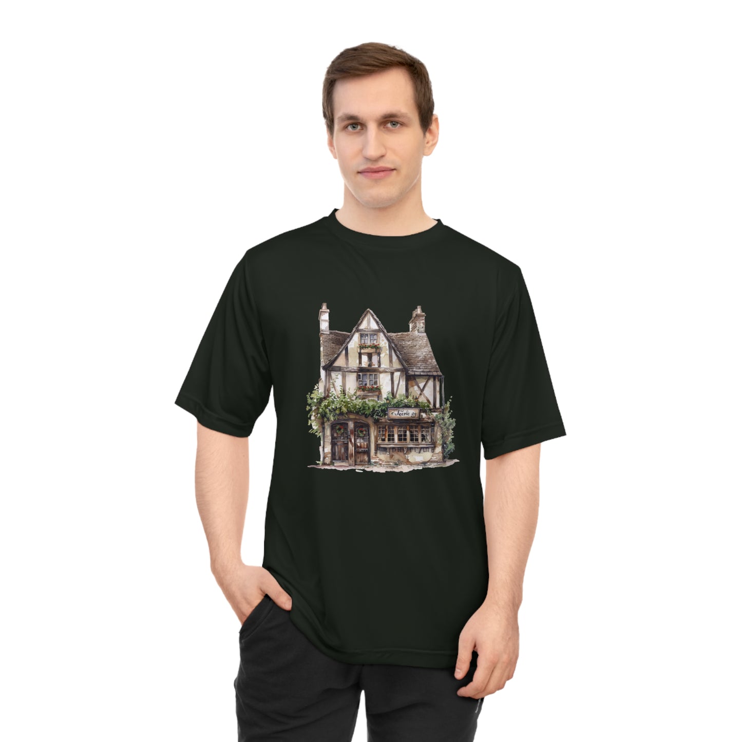 Unisex Zone Performance T-shirt - Welcome to the English Countryside Cottage
