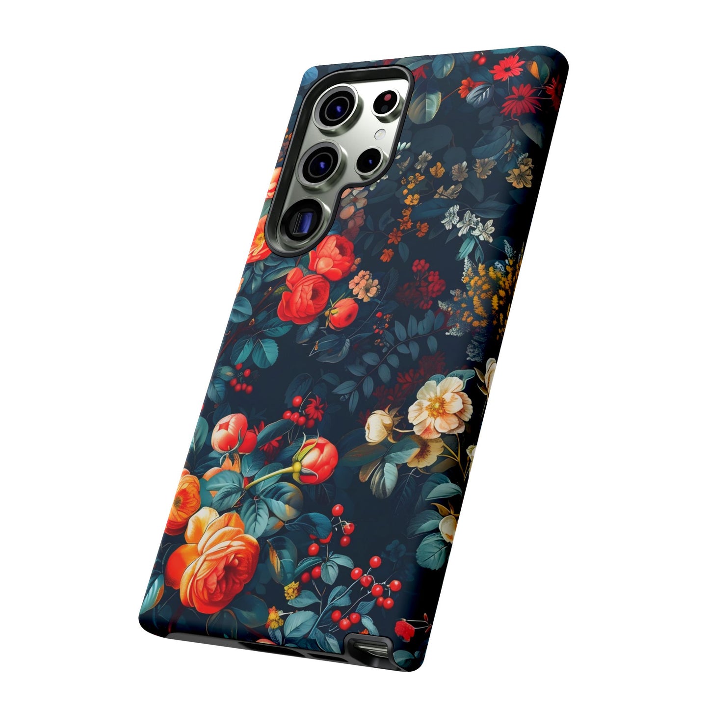 Floral Phone Case - Tough Cases, iPhone Protection, Elegant Floral Design, Gift for Her, Stylish Tech Accessory