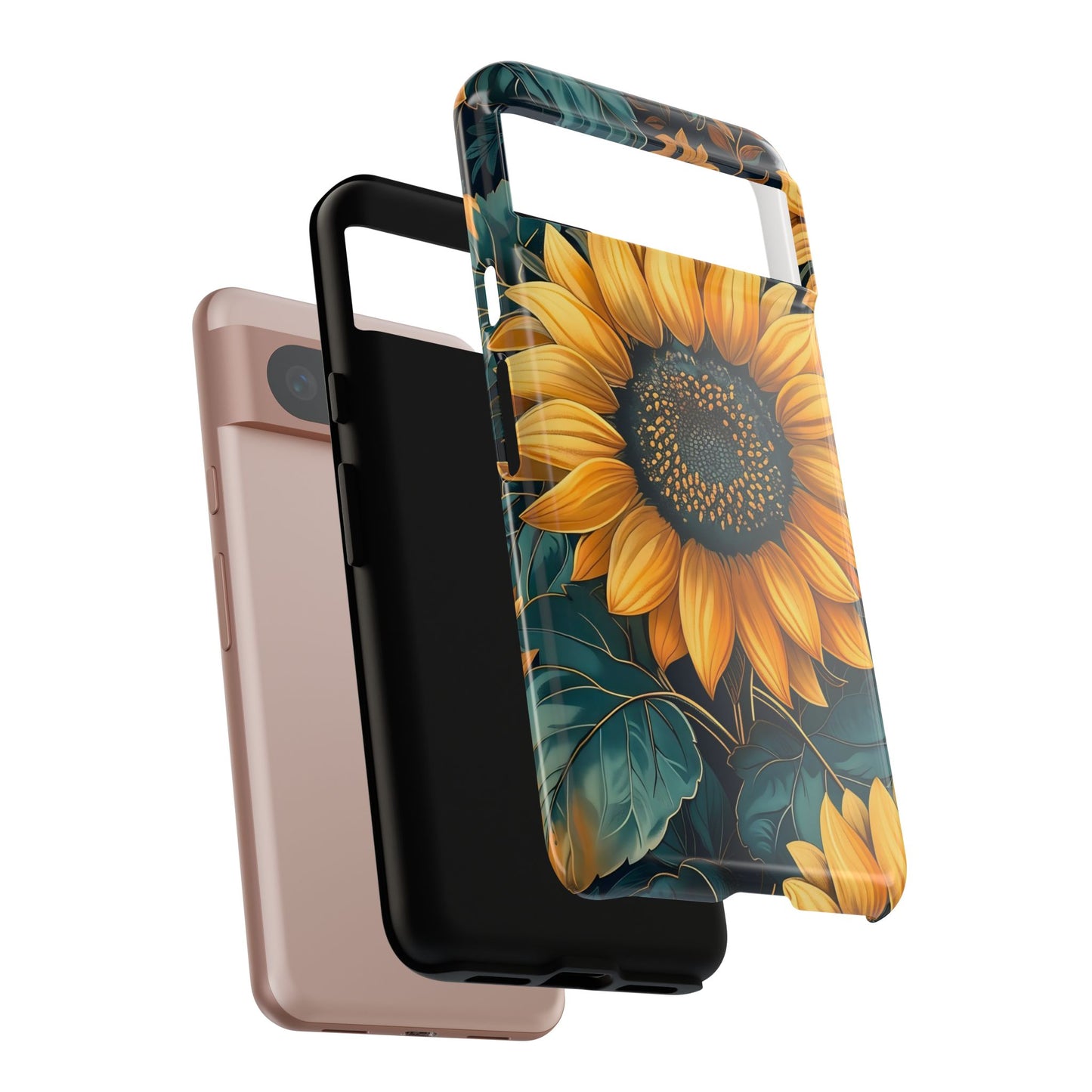 Sunflower Phone Case - Bright Floral Design, Stylish Tough Cover for Sunflower Lovers, Gift for Plant Enthusiasts, Mom Gift, Nature Lovers