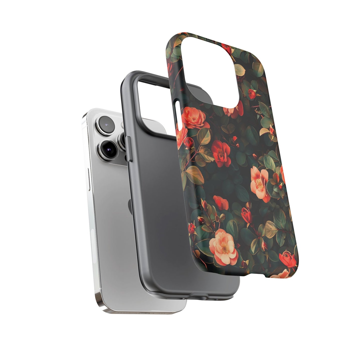 Floral Phone Case - Elegant Floral Design, Tough Protective Case, Perfect Gift for Her, Trendy Phone Accessories, Mother’s Day, Birthday