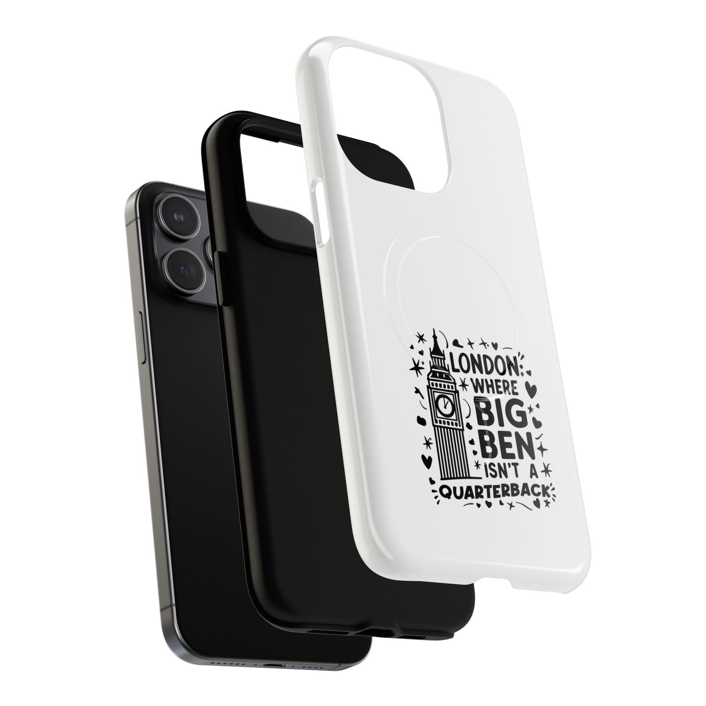Magnetic Phone Case - London Big Ben Design, Protective Cover, Gift for Travelers, Trendy Accessory, Unique Phone Case