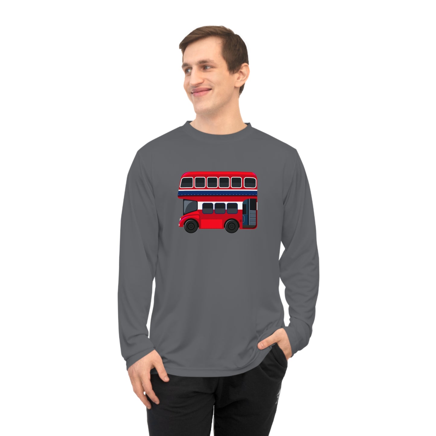 Unisex Performance Long Sleeve Shirt - London Transport English Bus