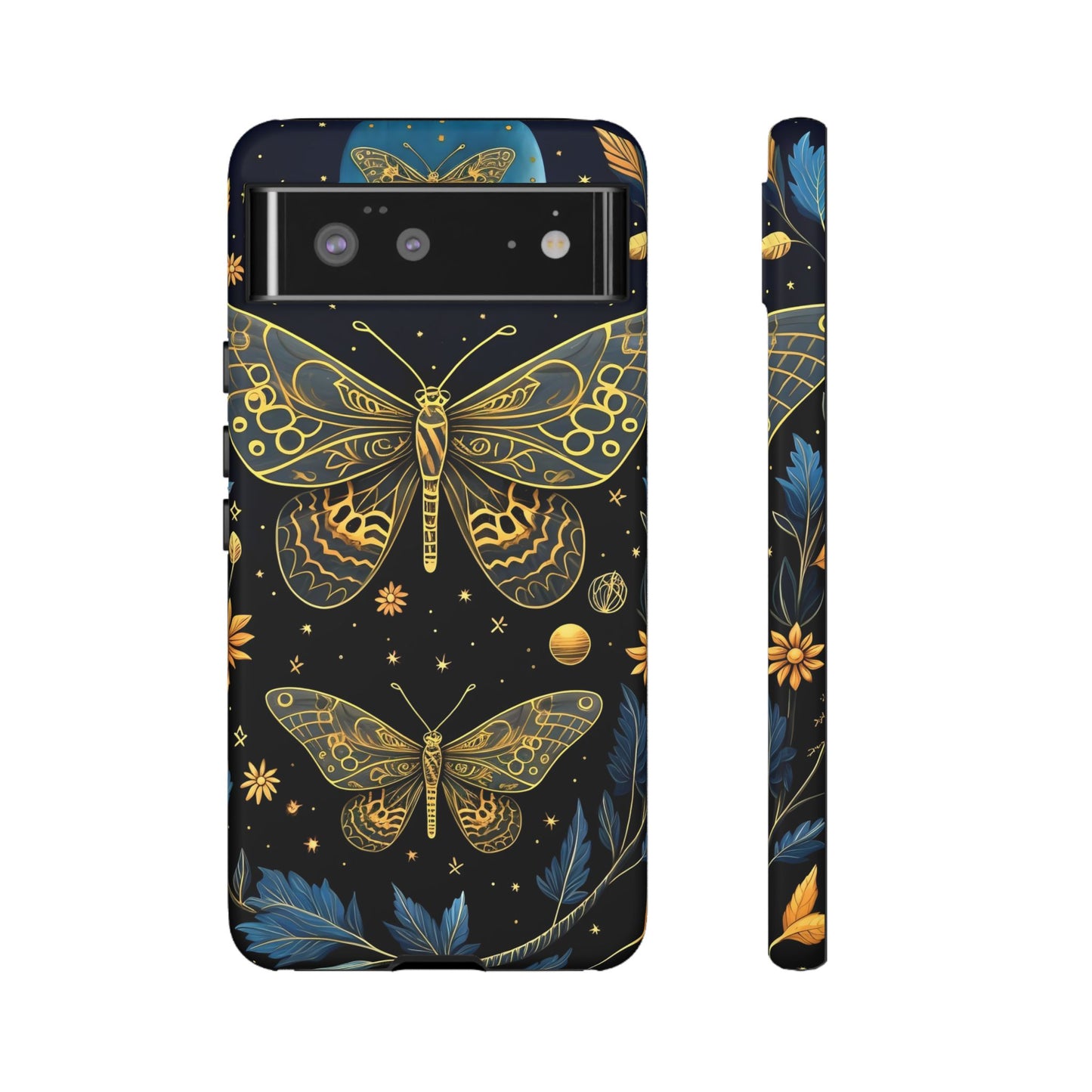 Butterfly Galaxy Phone Case | Tough Cases for Nature Lovers, Unique Phone Covers, Gift for Her, Boho Style, Floral Design