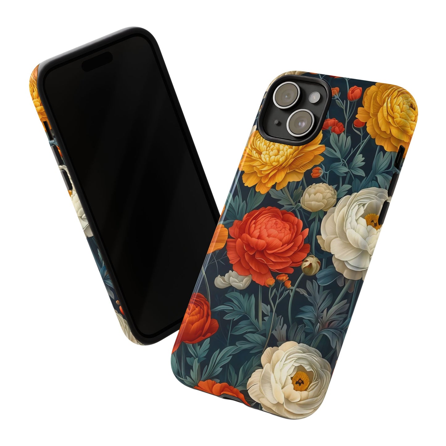 Floral Tough Case for Phones | Durable Floral Phone Cover, Boho Chic, Unique Gift for Her, Phone Protection, Flower Design