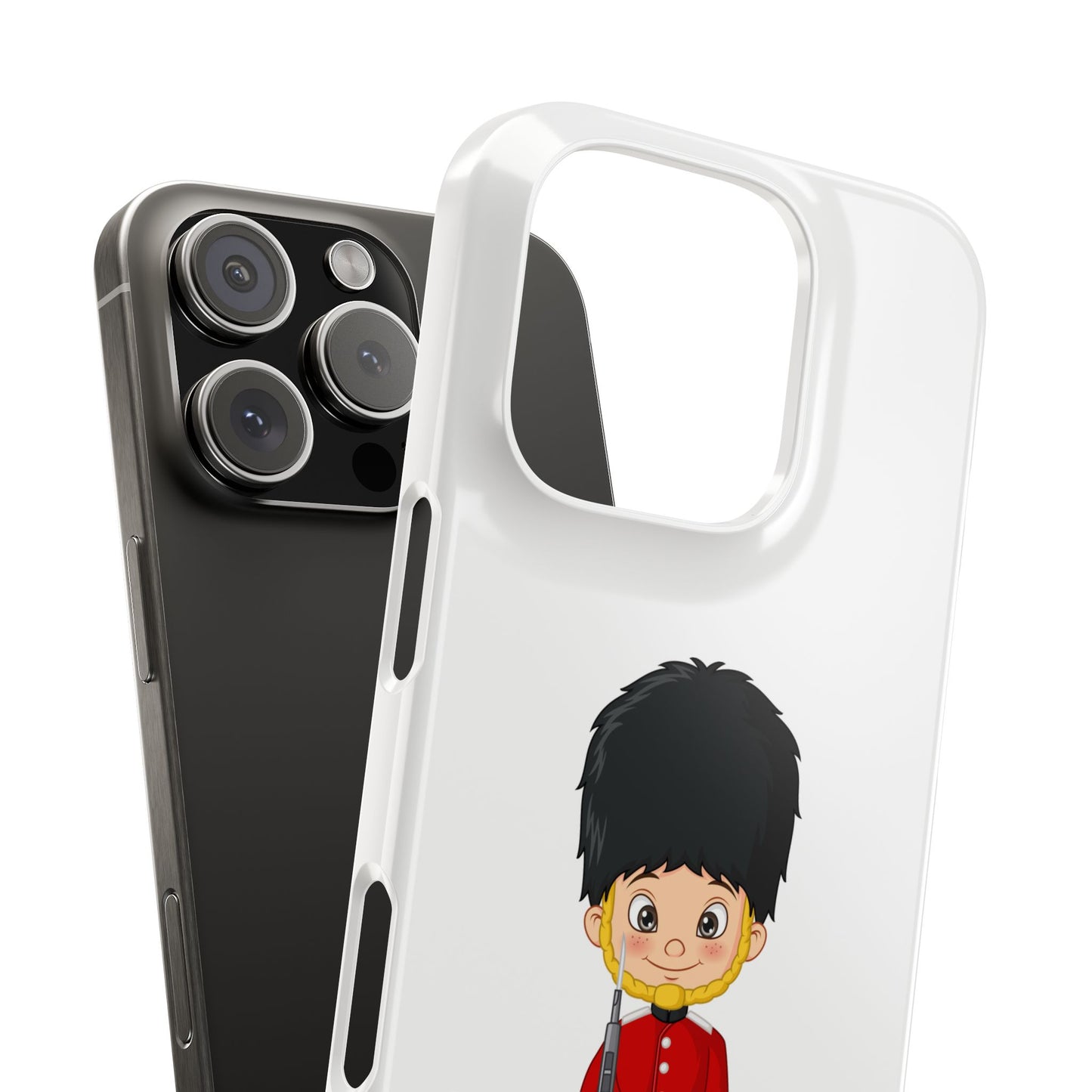 British Guard Slim Phone Cases, Cute Phone Cover, Whimsical Phone Case, Gift for Kids, Unique Phone Accessory, Cartoon Design