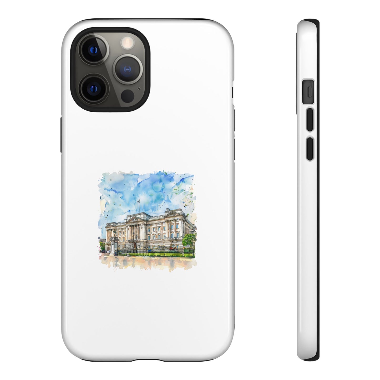 Artistic Phone Case - Watercolor Architecture Design