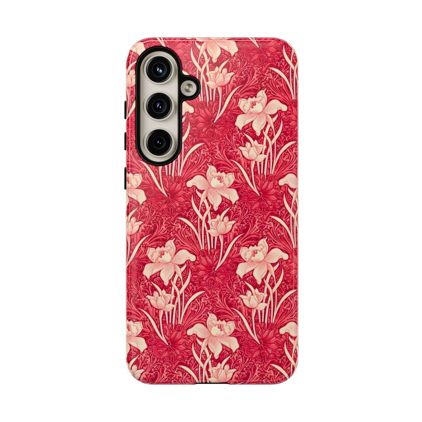 Floral Tough Phone Case - Durable, Stylish Accessory, Perfect Gift for Her, Floral Pattern, Customizable, Ideal for Daily Use