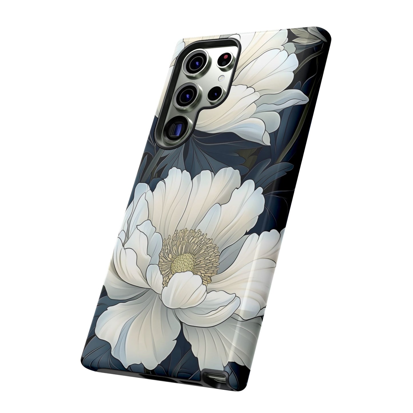 Elegant Floral Phone Case, Floral iPhone Cover, Flower Art Phone Case, Eco-Friendly Mobile Protection, Tough & Stylish Phone Case