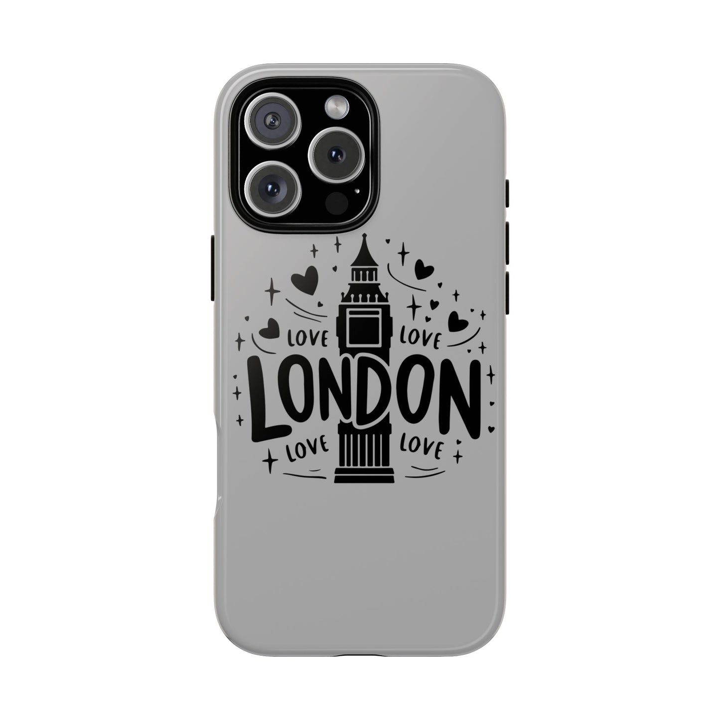 London Love Phone Case, Tough Cases, Stylish Phone Accessories, Unique Gift for Travelers, London Souvenir, Love Design