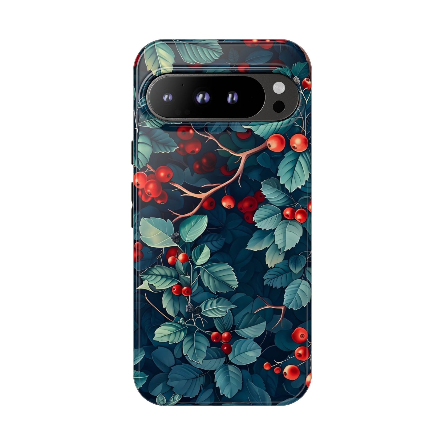 Berry Blossom Phone Case - Nature Lover's Gift, Floral Design, Cute Accessory for Spring, Unique Tech Cover, Perfect for Holidays