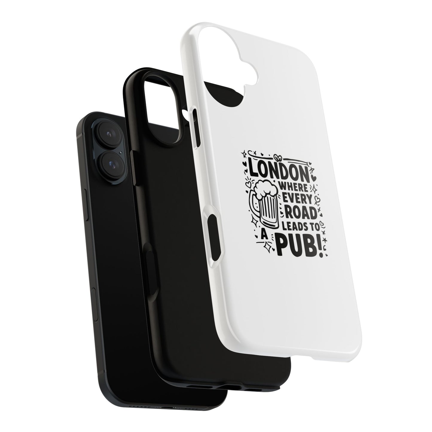 London Pub-Themed Phone Case - Where Every Road Leads to a Pub!