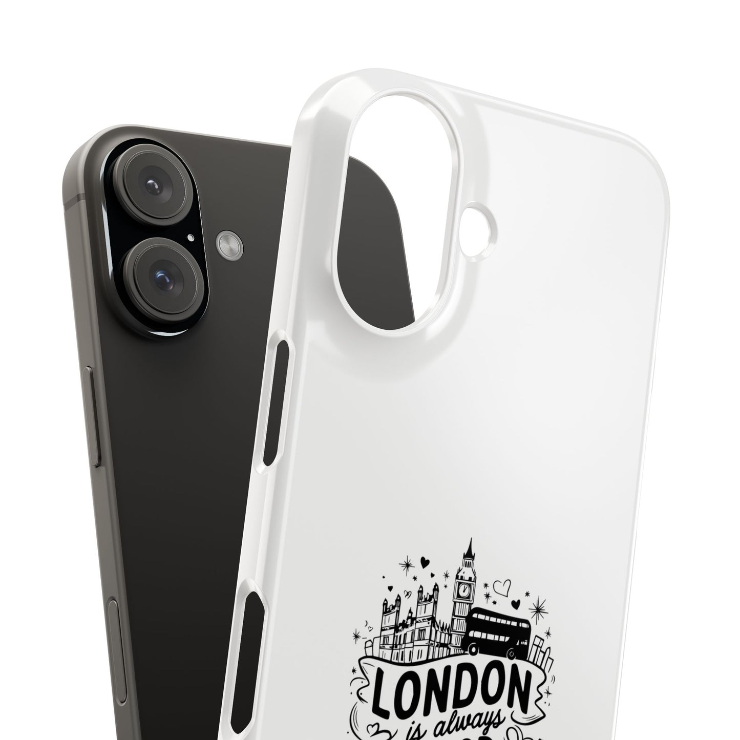 Stylish London Phone Case, Slim Phone Case for Travelers, Gift for London Lovers, Unique Phone Cover, Trendy Cell Phone Protector