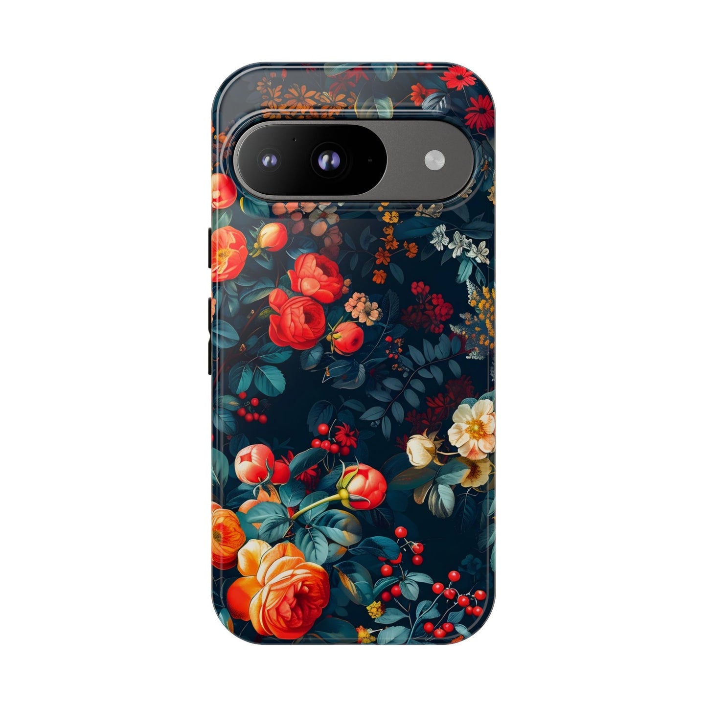 Floral Phone Case - Tough Cases, iPhone Protection, Elegant Floral Design, Gift for Her, Stylish Tech Accessory