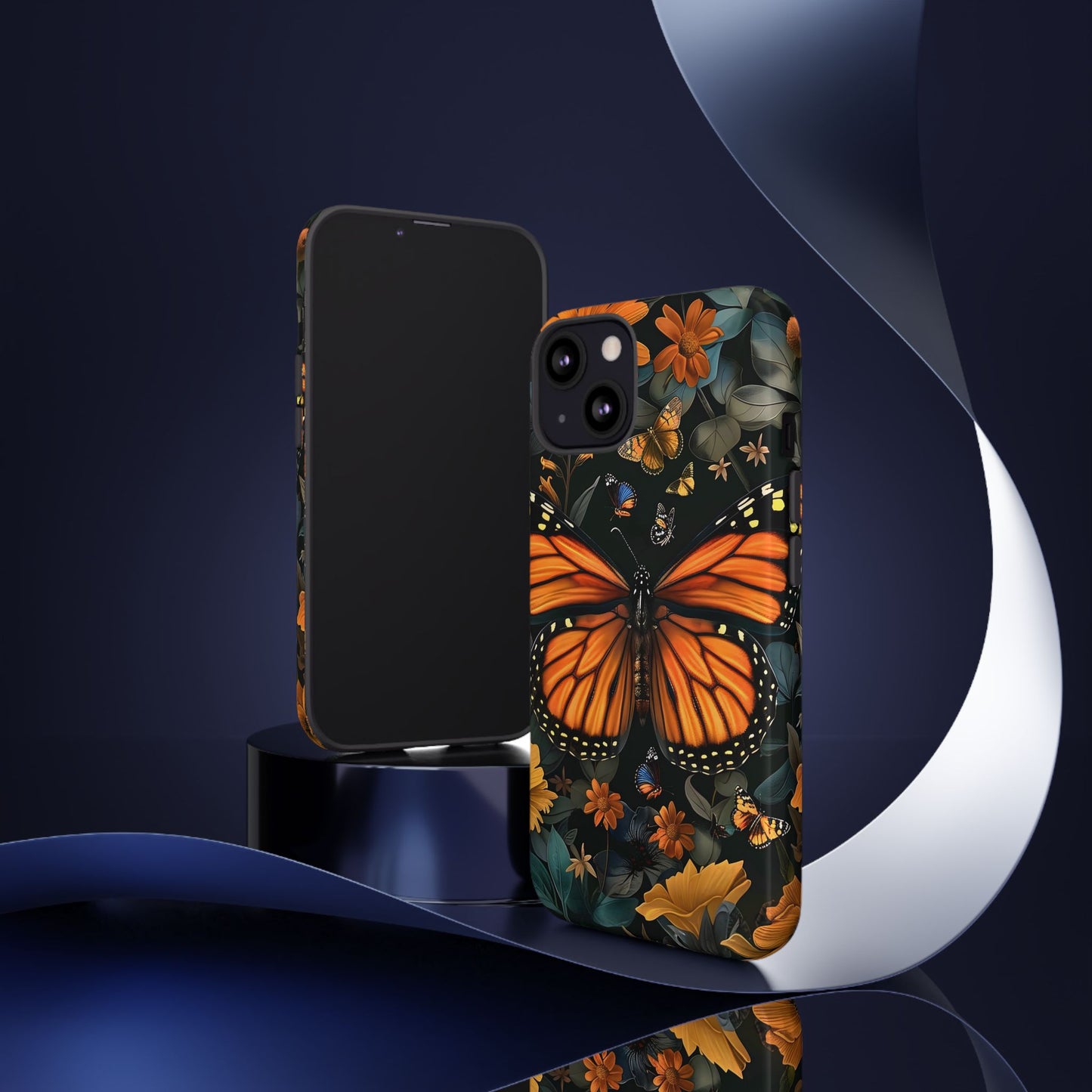 Monarch Butterfly Phone Case, Tough Cases, Nature Lover Gift, Floral Mobile Cover, Eco-Friendly Phone Accessory, Butterfly Design
